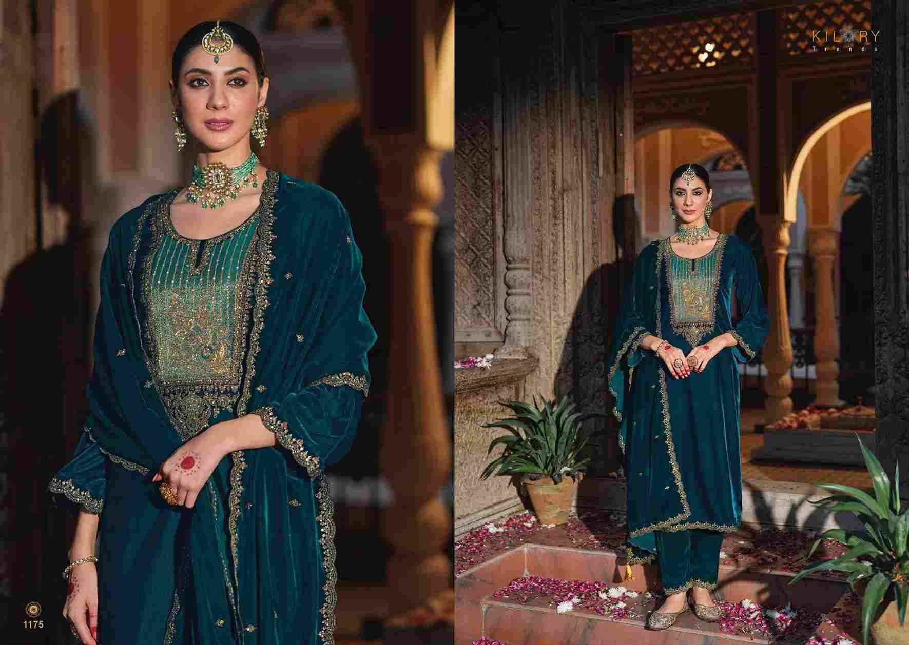 Silsila By Kilory 1171 To 1176 Series Beautiful Festive Suits Colorful Stylish Fancy Casual Wear & Ethnic Wear Premium Velvet Dresses At Wholesale Price