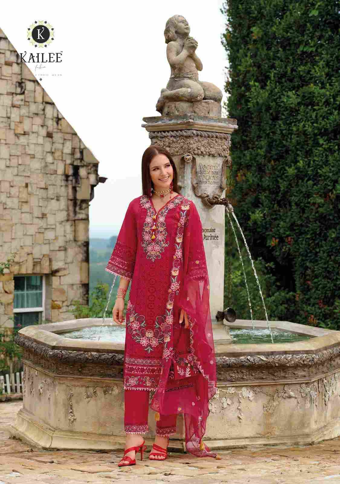 Estiva By Kailee 44601 To 44605 Series Beautiful Festive Suits Colorful Stylish Fancy Casual Wear & Ethnic Wear Pure Viscose Organza Dresses At Wholesale Price