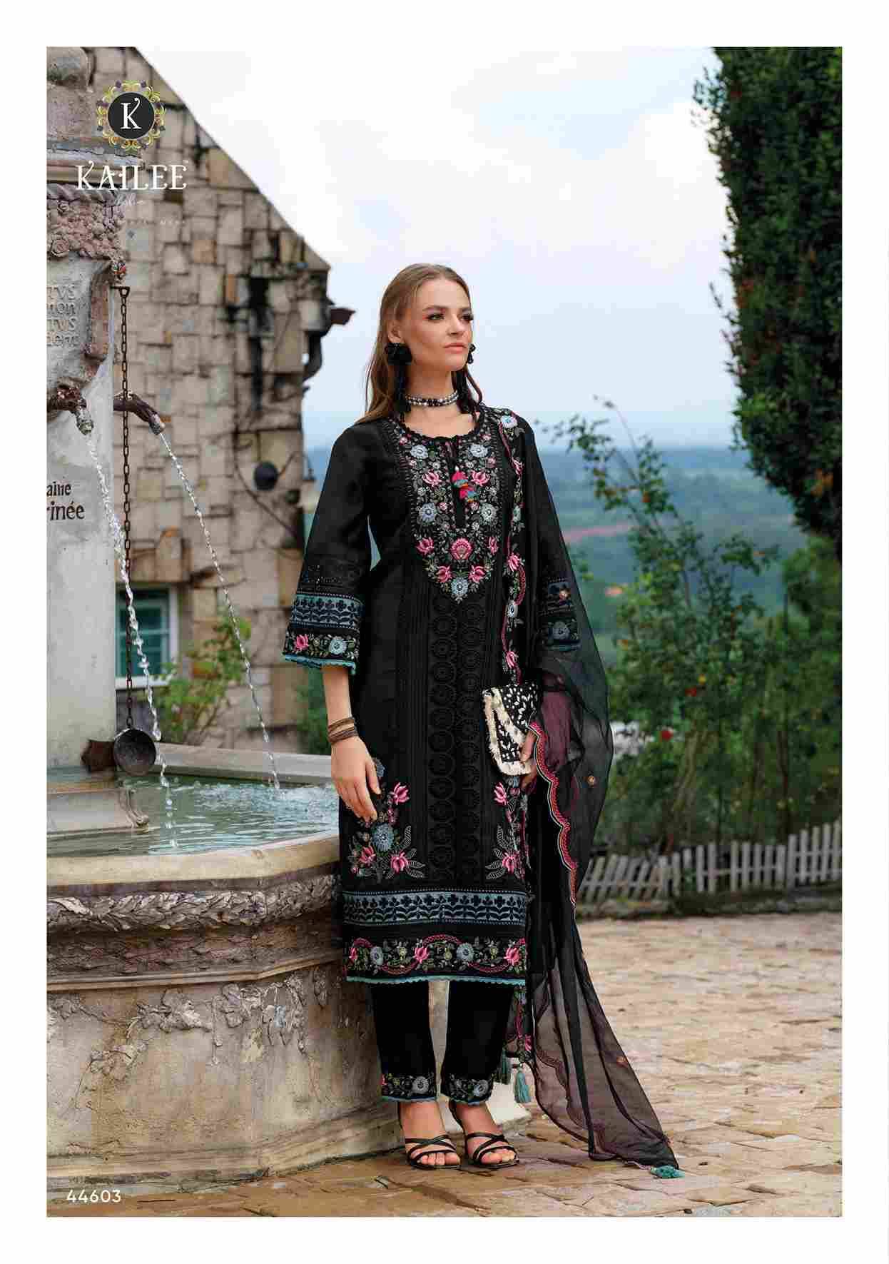 Estiva By Kailee 44601 To 44605 Series Beautiful Festive Suits Colorful Stylish Fancy Casual Wear & Ethnic Wear Pure Viscose Organza Dresses At Wholesale Price