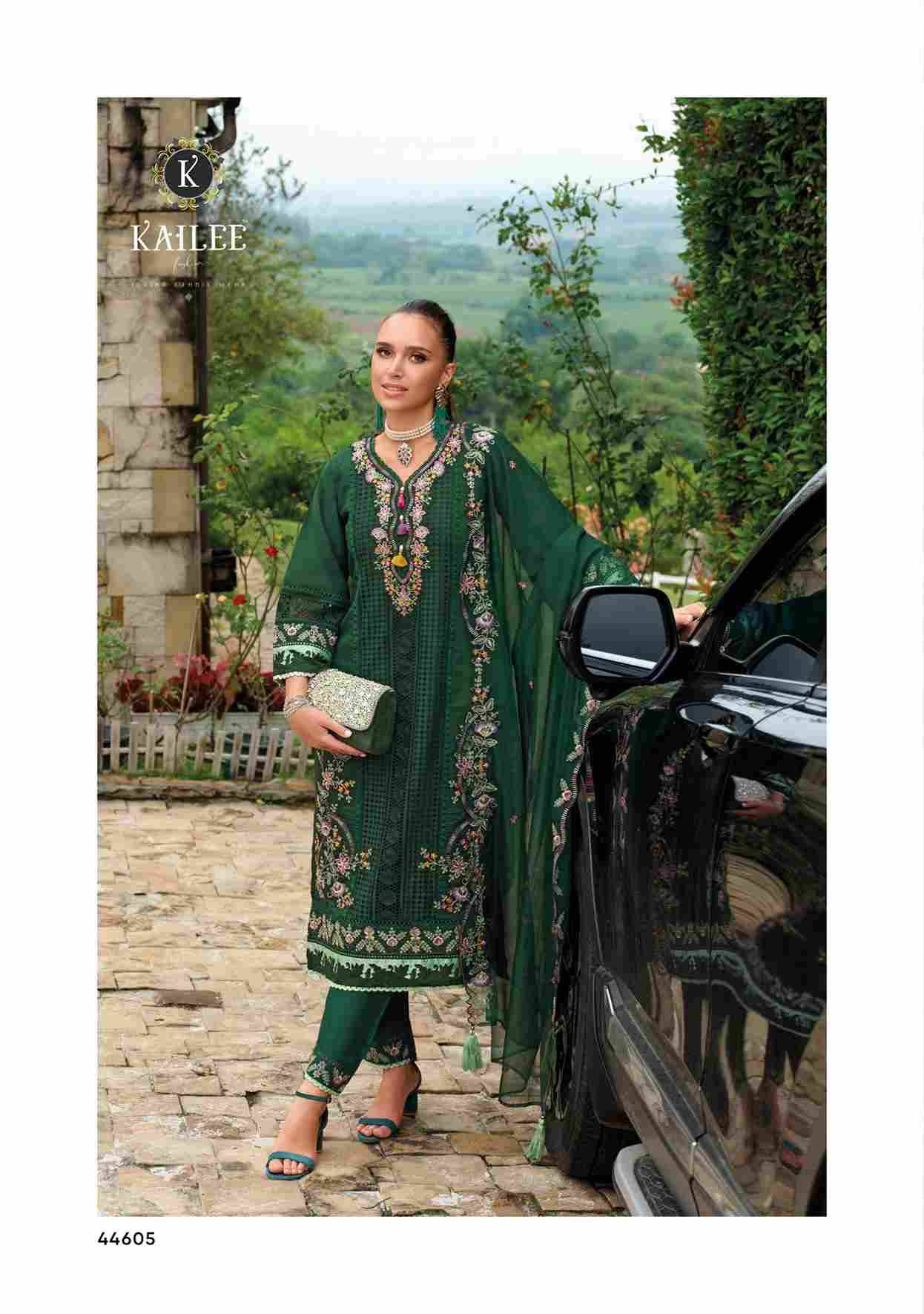 Estiva By Kailee 44601 To 44605 Series Beautiful Festive Suits Colorful Stylish Fancy Casual Wear & Ethnic Wear Pure Viscose Organza Dresses At Wholesale Price