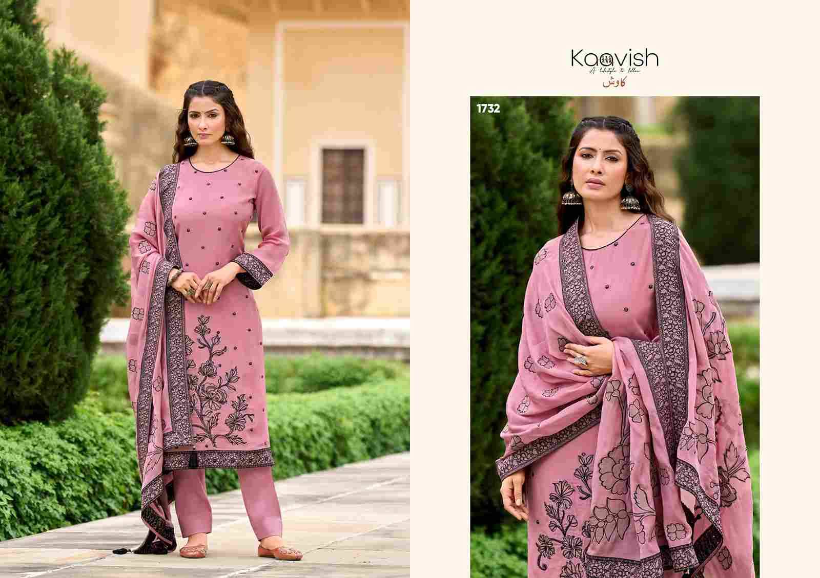 Moksha By Kaavish 1731 To 1734 Series Beautiful Festive Suits Colorful Stylish Fancy Casual Wear & Ethnic Wear Pure Organza Silk Jacquard Dresses At Wholesale Price