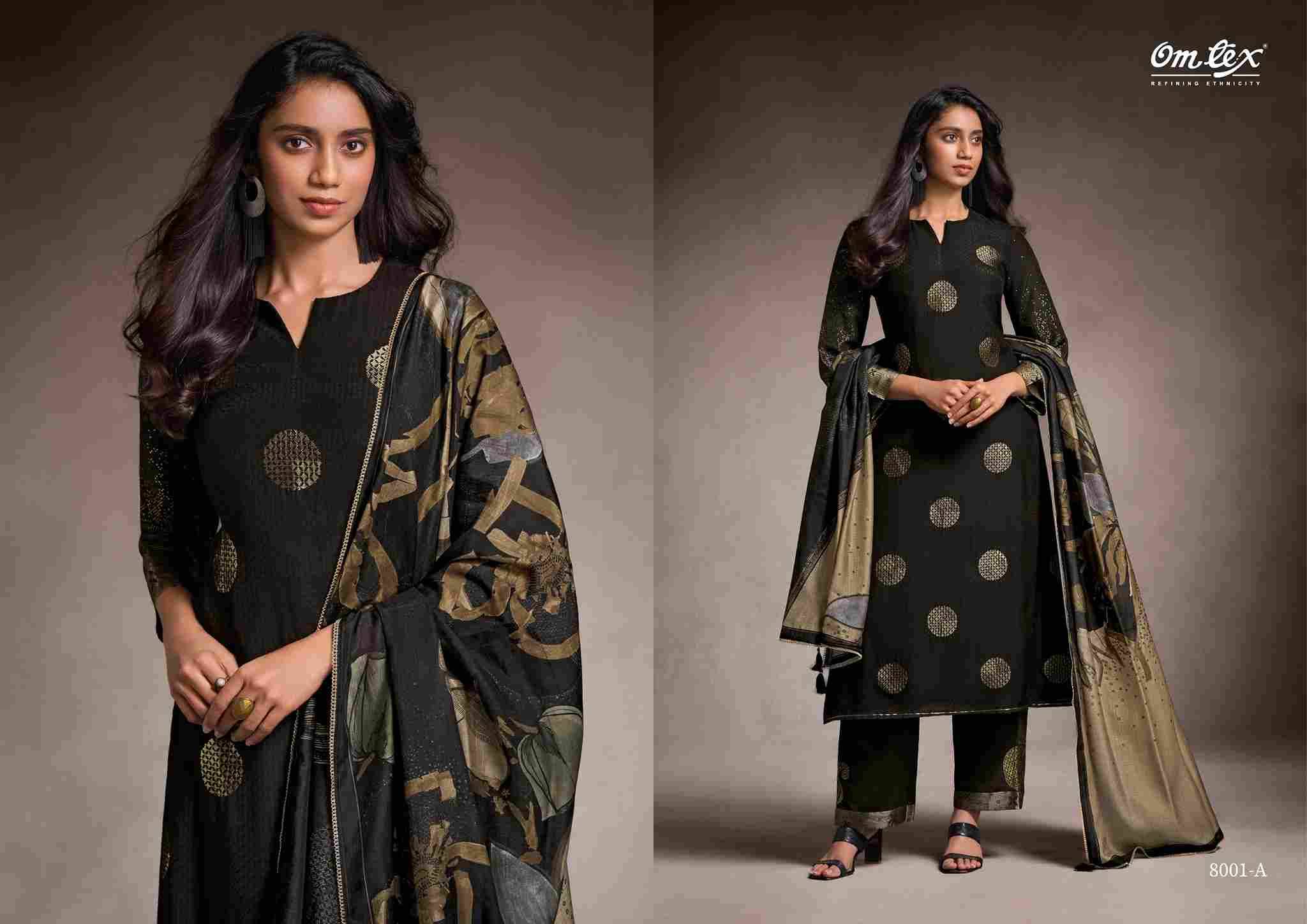 Kritsaya By Om Tex 8001-A To 8001-D Series Beautiful Suits Stylish Fancy Colorful Party Wear & Ethnic Wear Muslin Jacquard Dresses At Wholesale Price