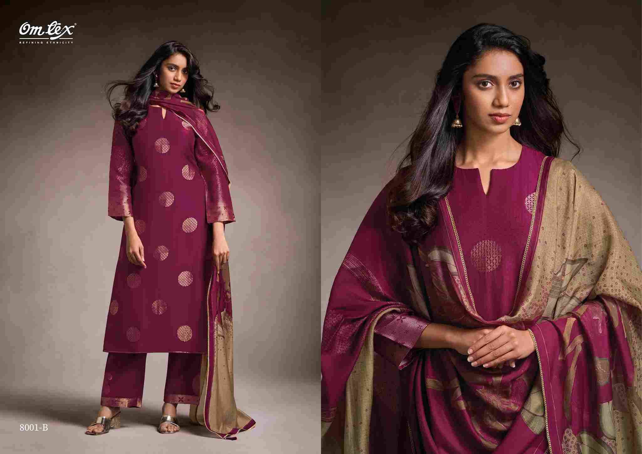 Kritsaya By Om Tex 8001-A To 8001-D Series Beautiful Suits Stylish Fancy Colorful Party Wear & Ethnic Wear Muslin Jacquard Dresses At Wholesale Price