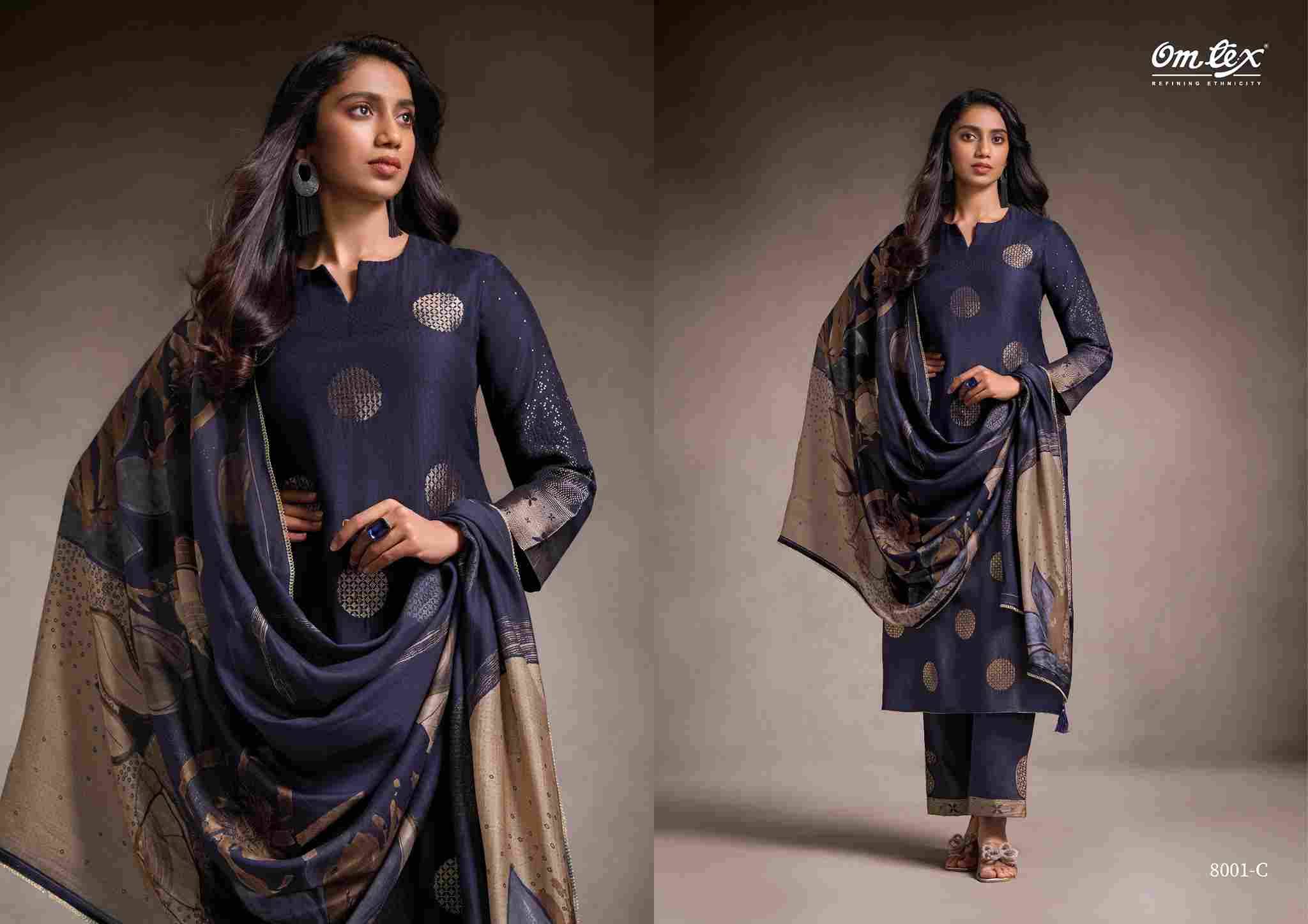 Kritsaya By Om Tex 8001-A To 8001-D Series Beautiful Suits Stylish Fancy Colorful Party Wear & Ethnic Wear Muslin Jacquard Dresses At Wholesale Price