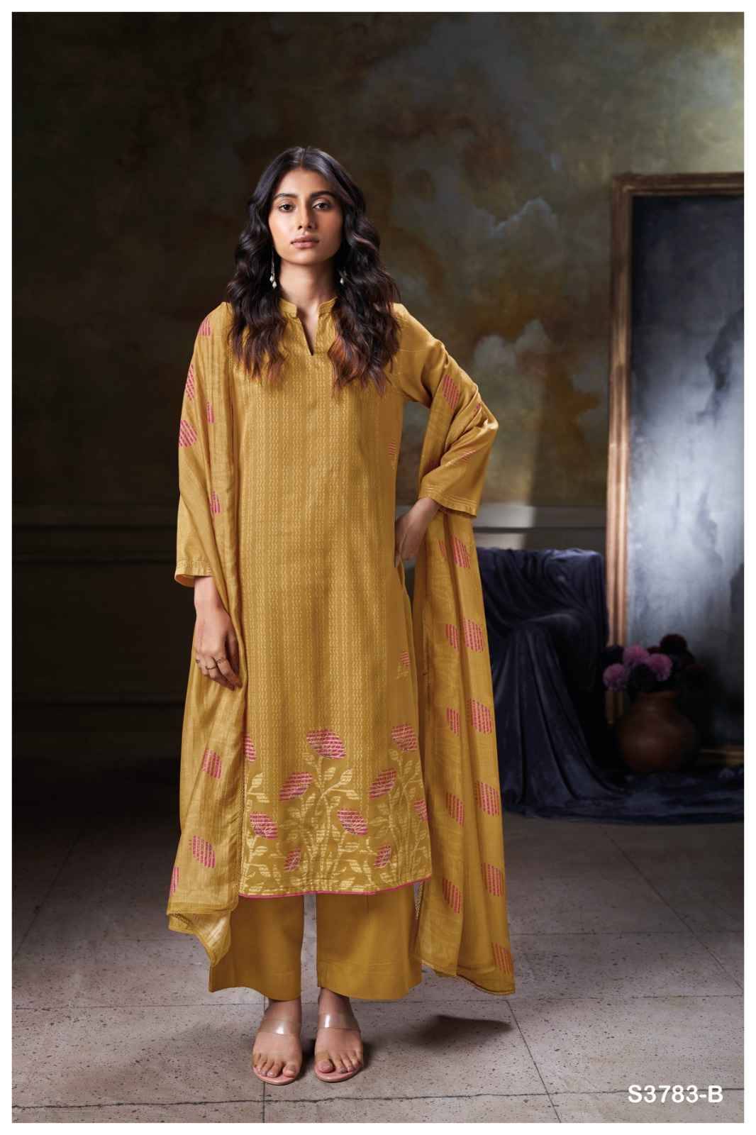 Kristi-3783 By Ganga Fashion 3783-A To 3783-D Series Beautiful Festive Suits Colorful Stylish Fancy Casual Wear & Ethnic Wear Premium Cotton Satin Dresses At Wholesale Price