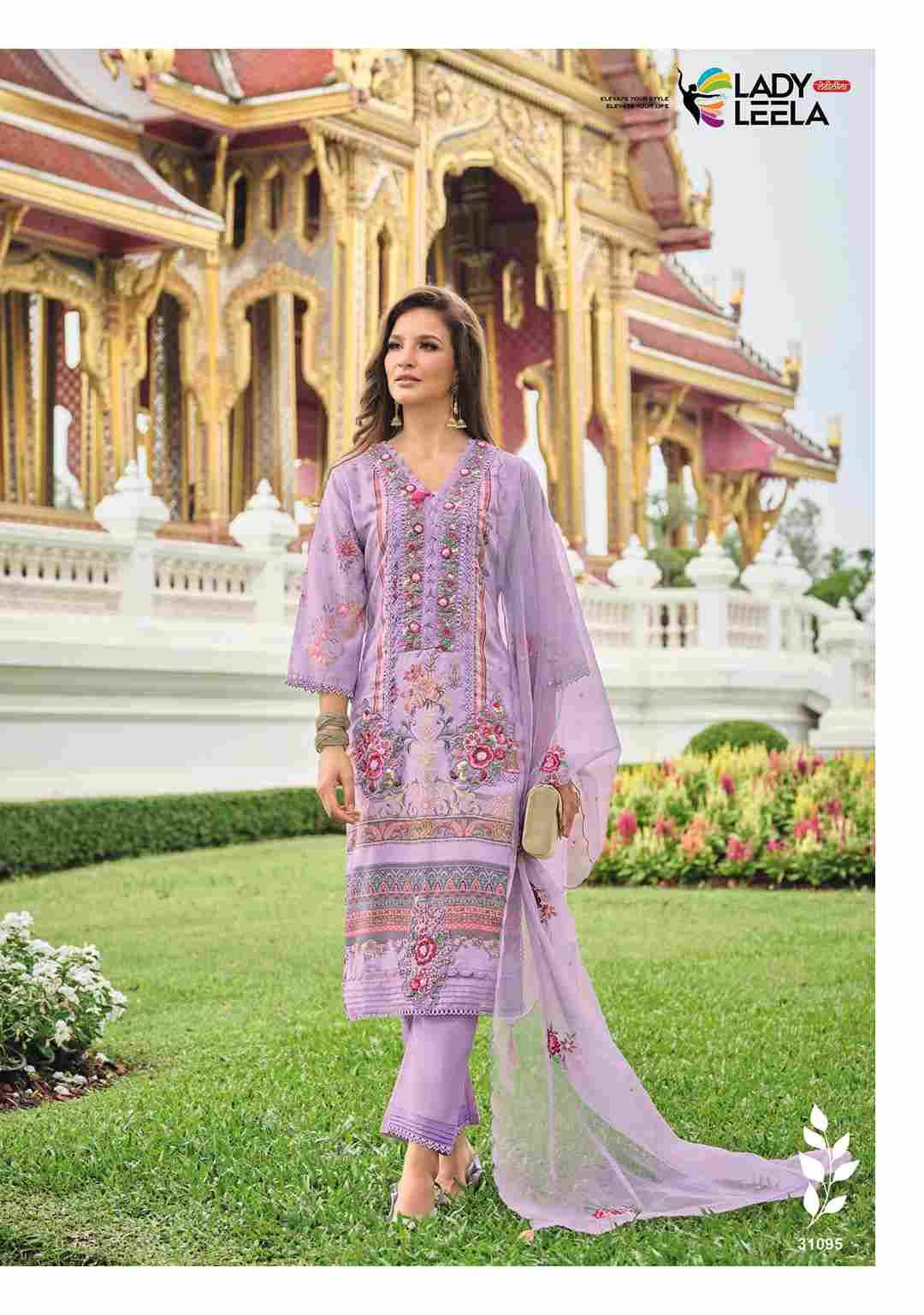 Kainat By Lady Leela 31091 To 31096 Series Beautiful Festive Suits Colorful Stylish Fancy Casual Wear & Ethnic Wear Pure Muslin With Work Dresses At Wholesale Price