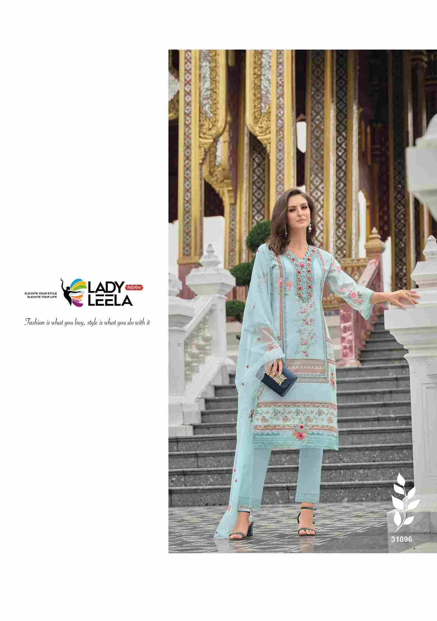 Kainat By Lady Leela 31091 To 31096 Series Beautiful Festive Suits Colorful Stylish Fancy Casual Wear & Ethnic Wear Pure Muslin With Work Dresses At Wholesale Price