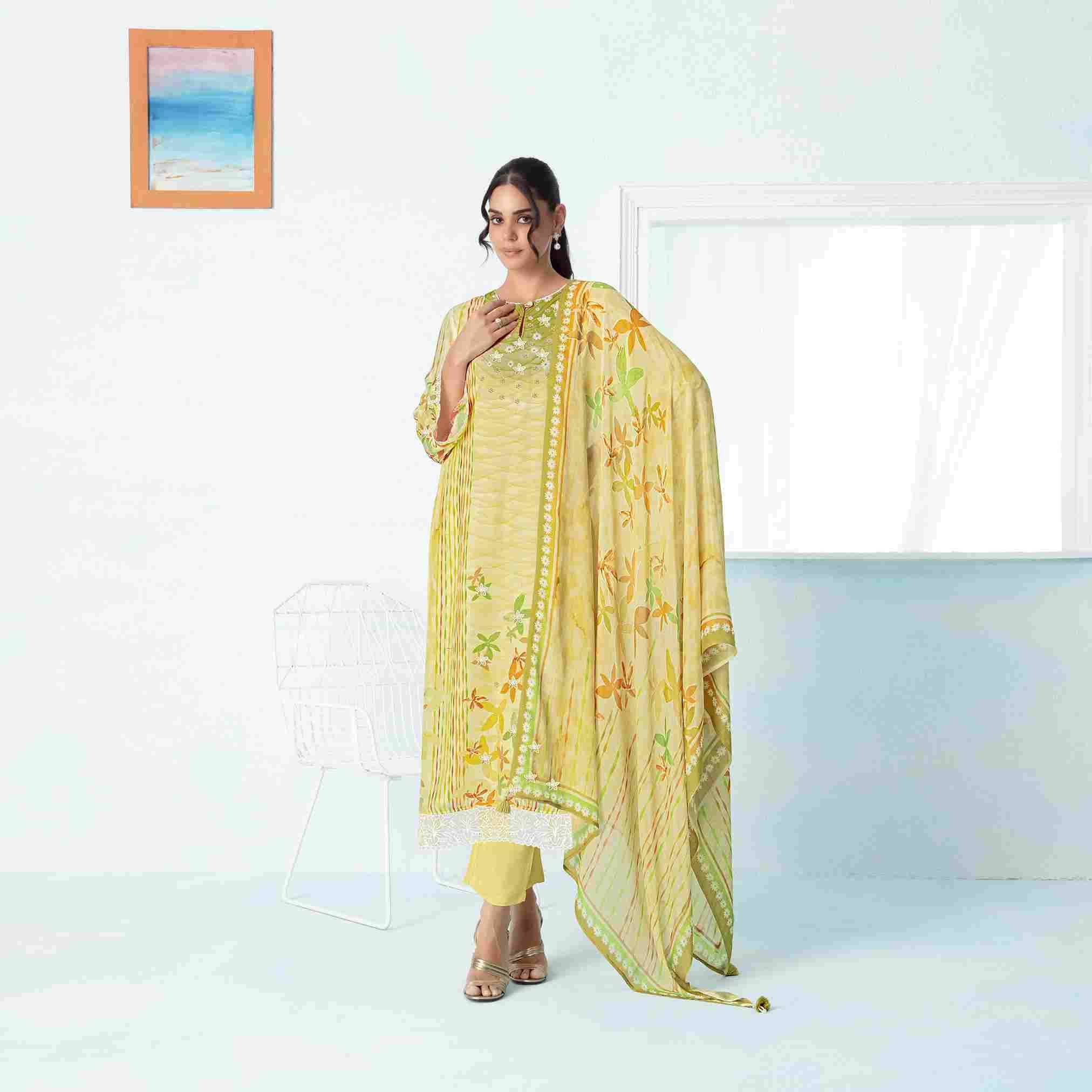 Ocean By Sohni 311 To 314 Series Beautiful Suits Colorful Stylish Fancy Casual Wear & Ethnic Wear Pure Muslin Dresses At Wholesale Price