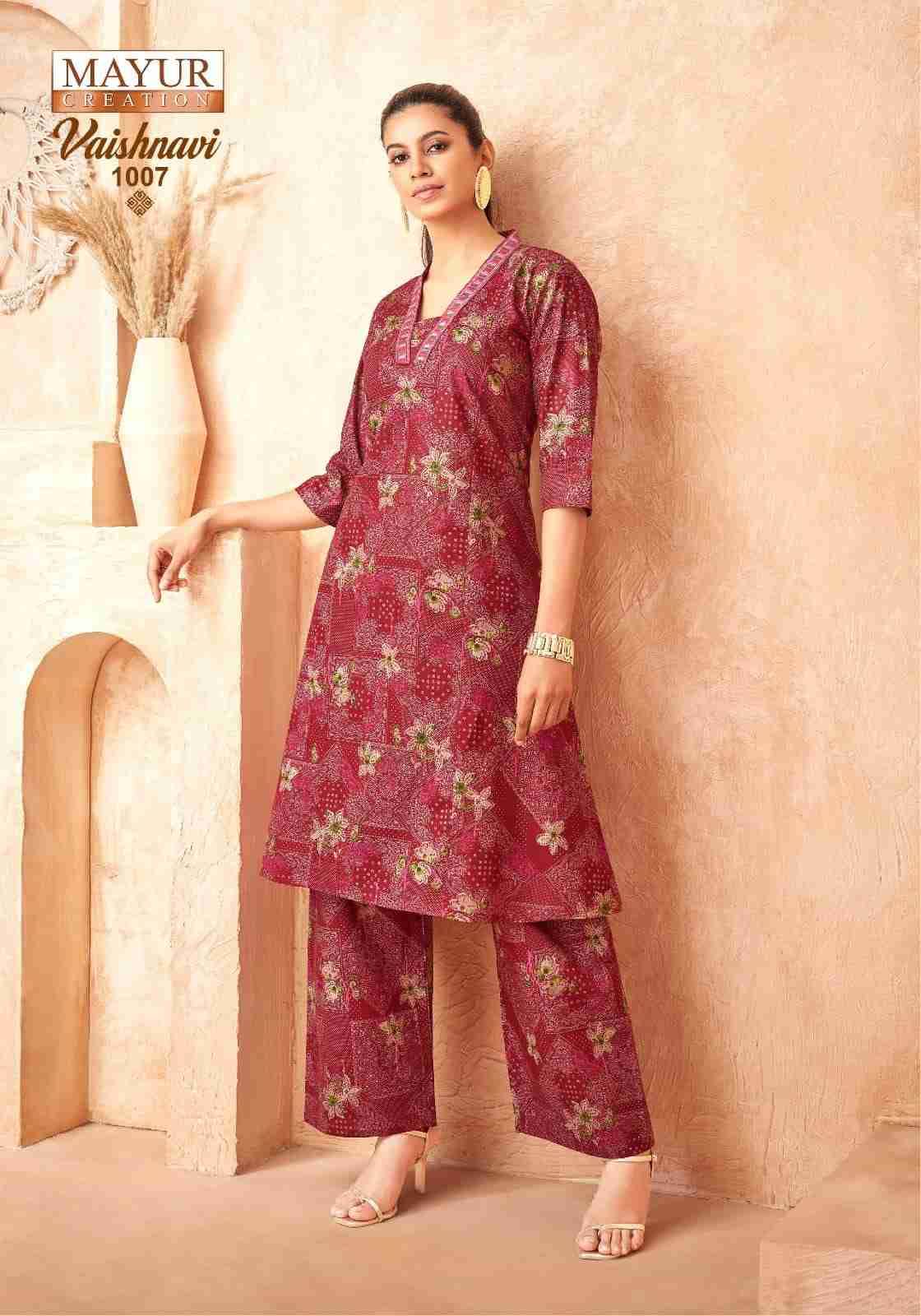 Vaishnavi Vol-1 By Mayur Creation 1001 To 1008 Series Designer Stylish Fancy Colorful Beautiful Party Wear & Ethnic Wear Collection Heavy Cotton Co-Ords At Wholesale Price