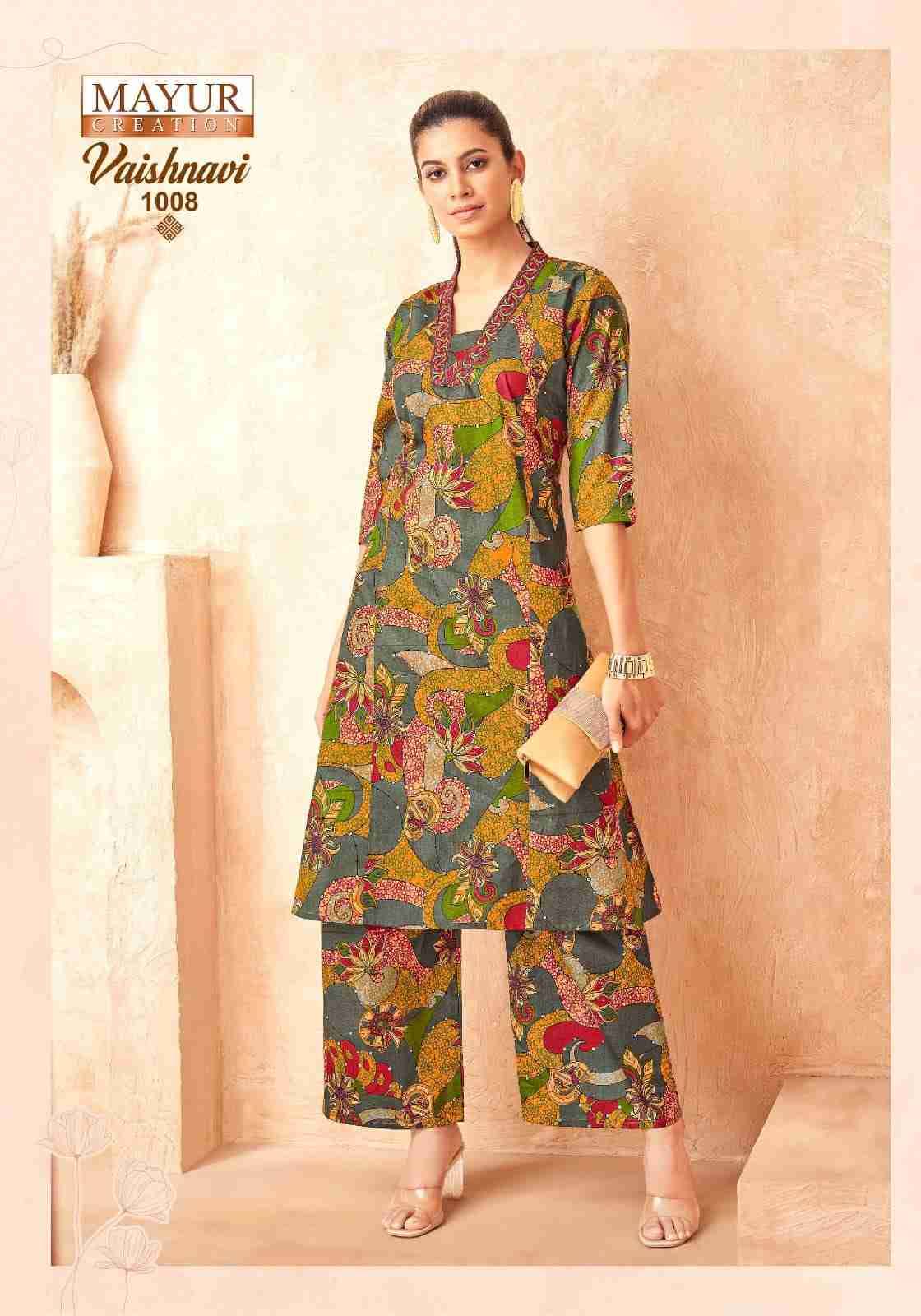 Vaishnavi Vol-1 By Mayur Creation 1001 To 1008 Series Designer Stylish Fancy Colorful Beautiful Party Wear & Ethnic Wear Collection Heavy Cotton Co-Ords At Wholesale Price