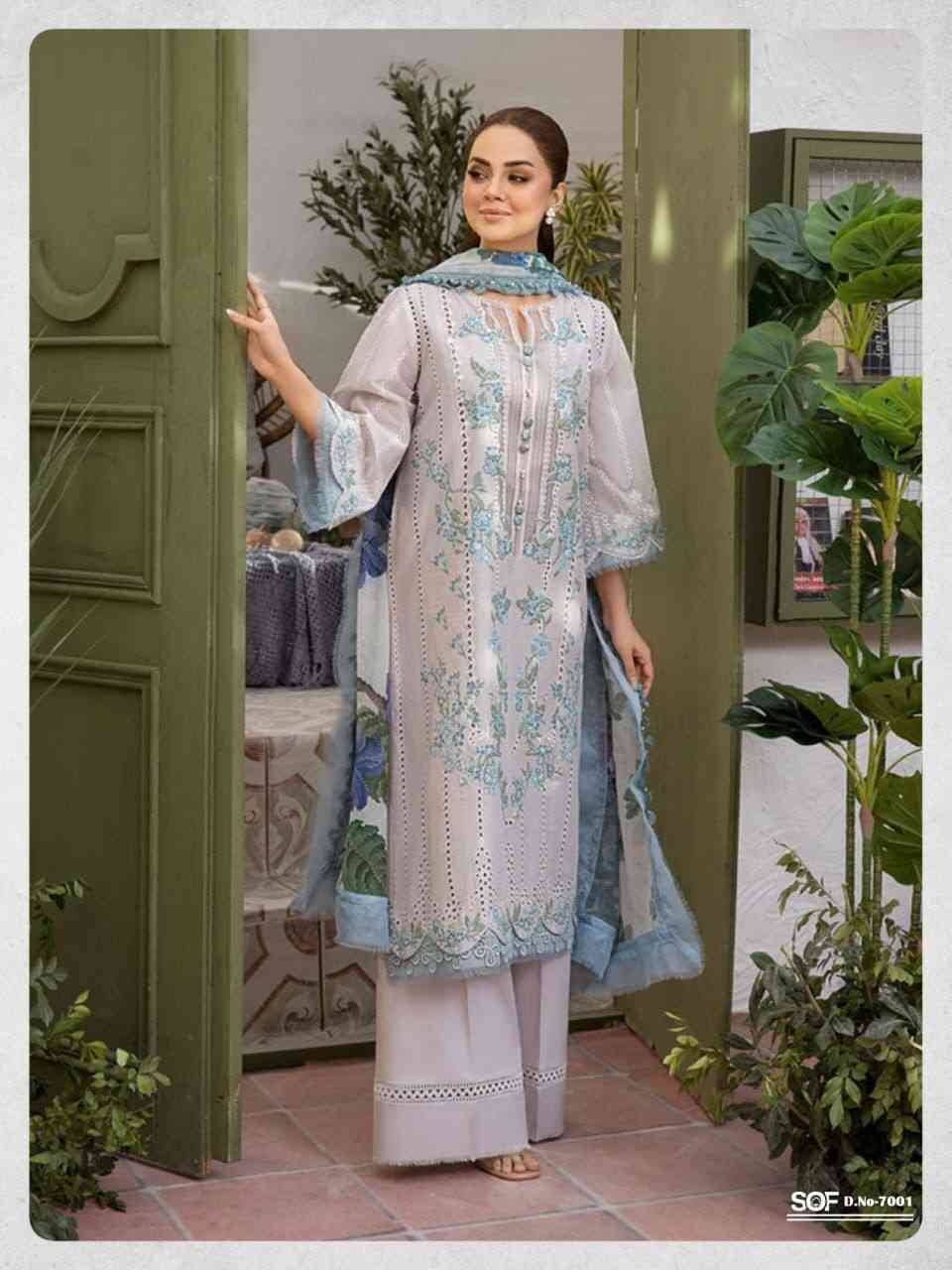 Aliya.B Vol-7 By Shree Om Fab 7001 To 7006 Series Beautiful Festive Suits Stylish Fancy Colorful Casual Wear & Ethnic Wear Pure Lawn Digital Print Dresses At Wholesale Price