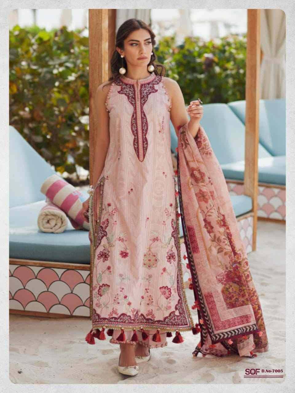 Aliya.B Vol-7 By Shree Om Fab 7001 To 7006 Series Beautiful Festive Suits Stylish Fancy Colorful Casual Wear & Ethnic Wear Pure Lawn Digital Print Dresses At Wholesale Price