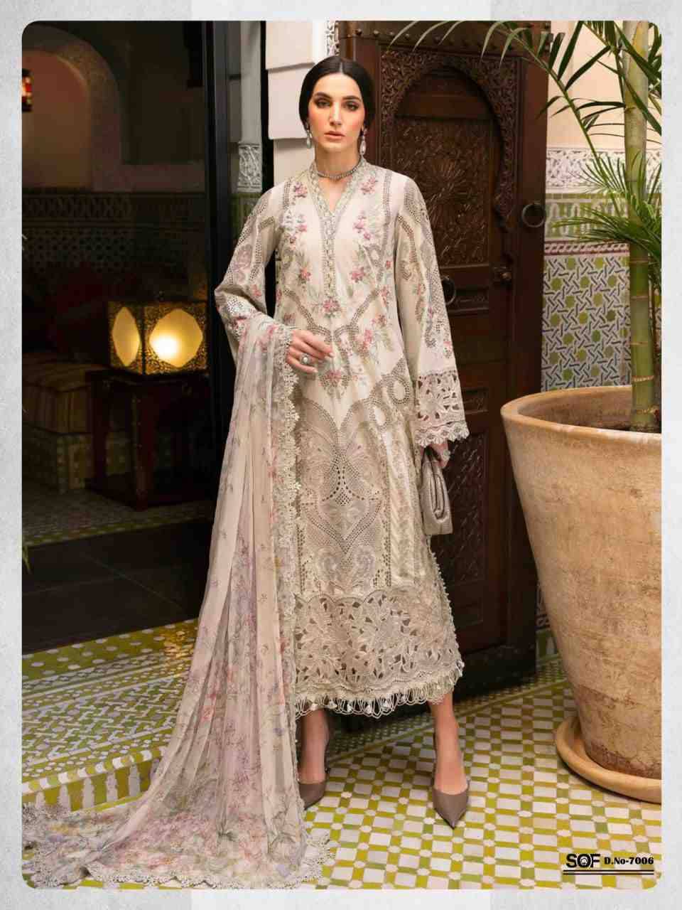 Aliya.B Vol-7 By Shree Om Fab 7001 To 7006 Series Beautiful Festive Suits Stylish Fancy Colorful Casual Wear & Ethnic Wear Pure Lawn Digital Print Dresses At Wholesale Price