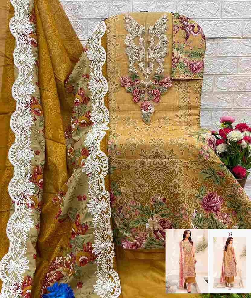 Jade Needle Wonder-2025 Vol-3 By Deepsy Suits 1251 To 1258 Series Pakistani Stylish Beautiful Colourful Printed & Embroidered Party Wear & Occasional Wear Pure Cotton Dresses At Wholesale Price