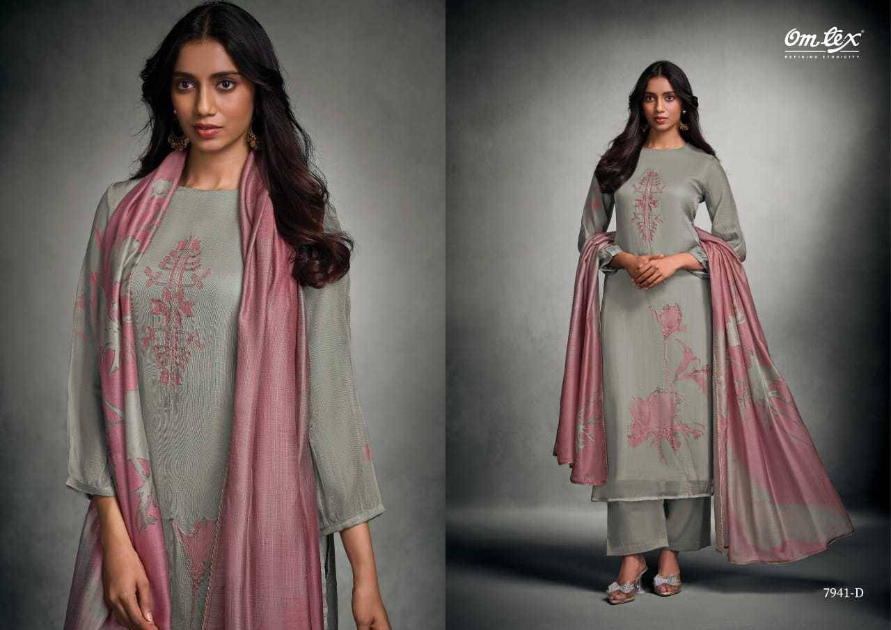 Shailee By Om Tex 7941-A To 7941-D Series Beautiful Suits Stylish Fancy Colorful Party Wear & Ethnic Wear Flex Dresses At Wholesale Price