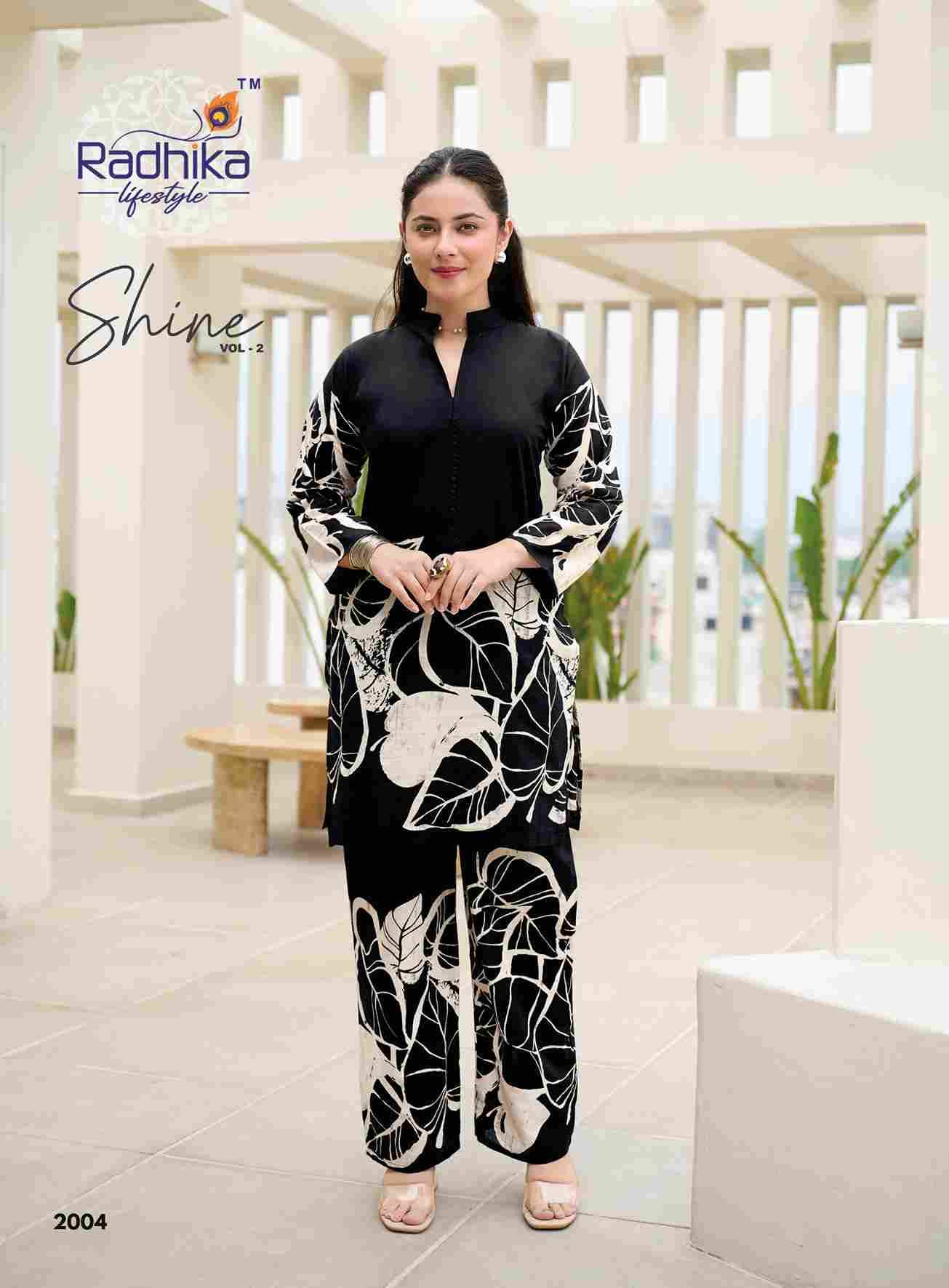 Shine Vol-2 By Radhika Lifestyle 2001 To 2008 Series Designer Stylish Fancy Colorful Beautiful Party Wear & Ethnic Wear Collection Pure Cotton Co-Ord At Wholesale Price