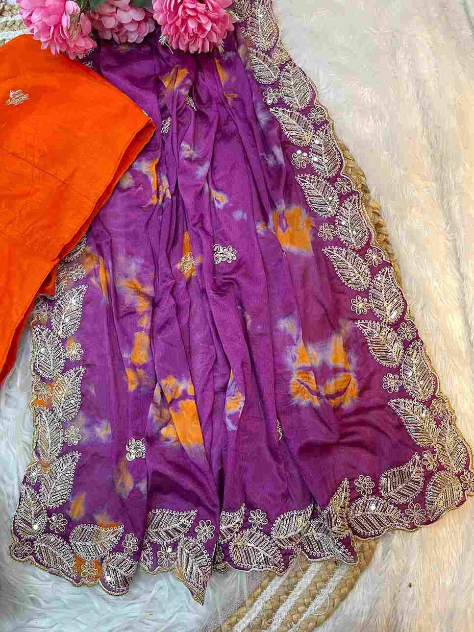 Vd-Shelly By Fashid Wholesale 01 To 03 Series Indian Traditional Wear Collection Beautiful Stylish Fancy Colorful Party Wear & Occasional Wear Pure Soft Chinnon Sarees At Wholesale Price