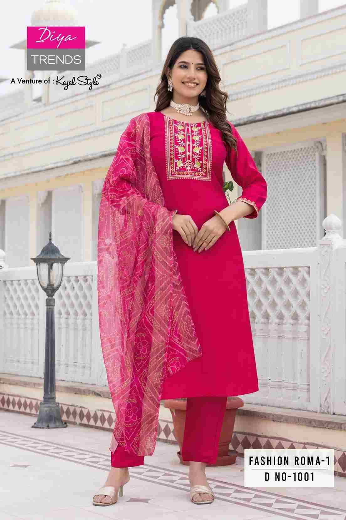 Fashion Roma Vol-1 By Diya Trends 1001 To 1008 Series Beautiful Festive Suits Colorful Stylish Fancy Casual Wear & Ethnic Wear Roman Silk Dresses At Wholesale Price