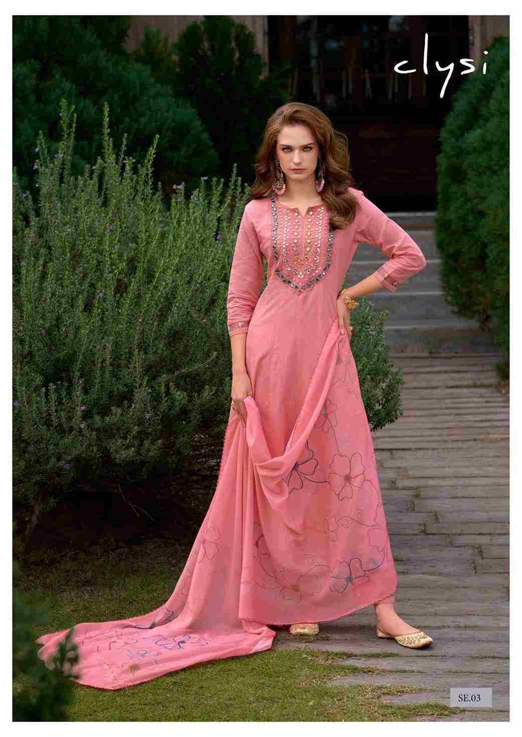 Sehra By Clysi 01 To 04 Series Festive Suits Beautiful Fancy Colorful Stylish Party Wear & Occasional Wear Cotton With Work Dresses At Wholesale Price
