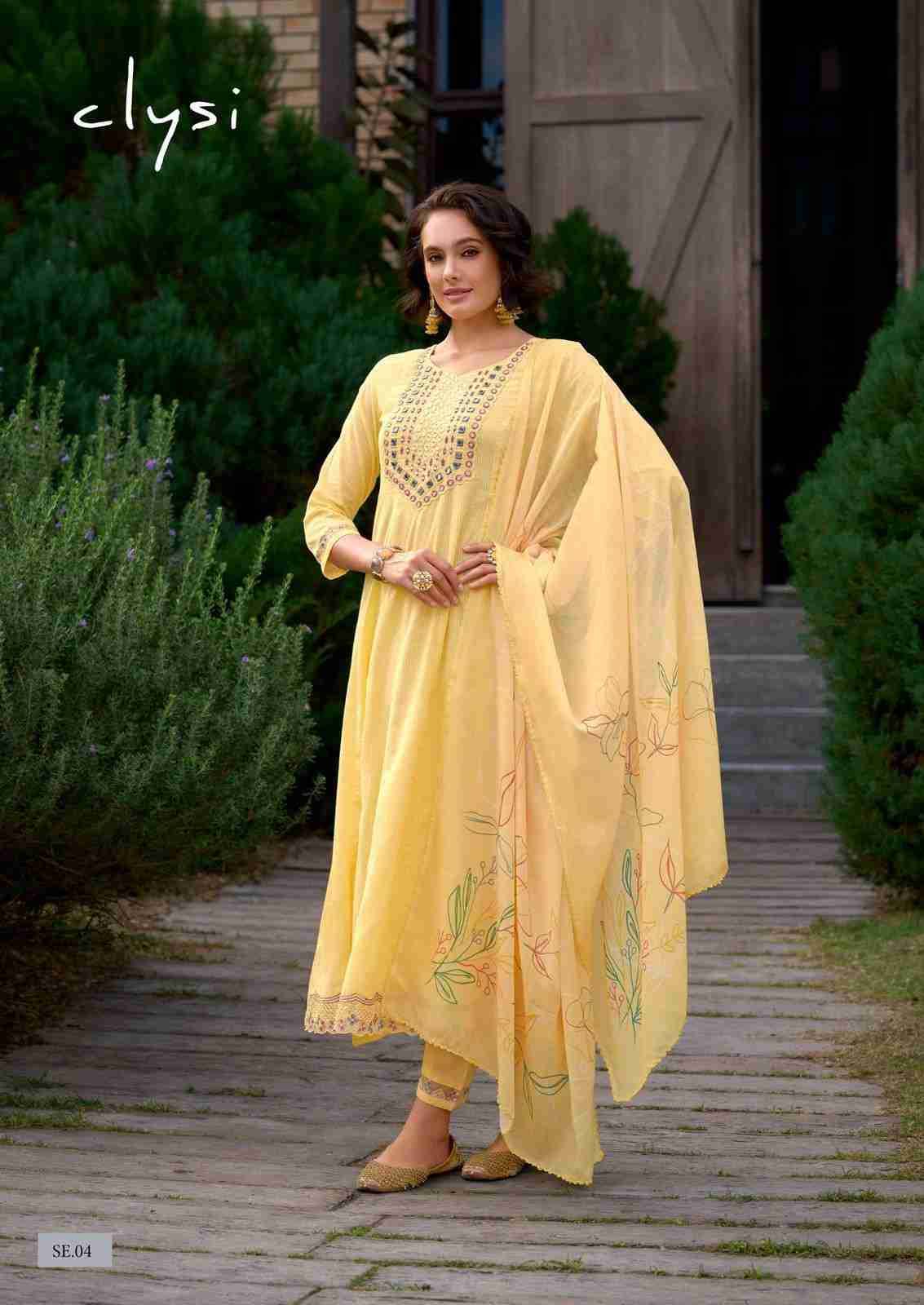 Sehra By Clysi 01 To 04 Series Festive Suits Beautiful Fancy Colorful Stylish Party Wear & Occasional Wear Cotton With Work Dresses At Wholesale Price