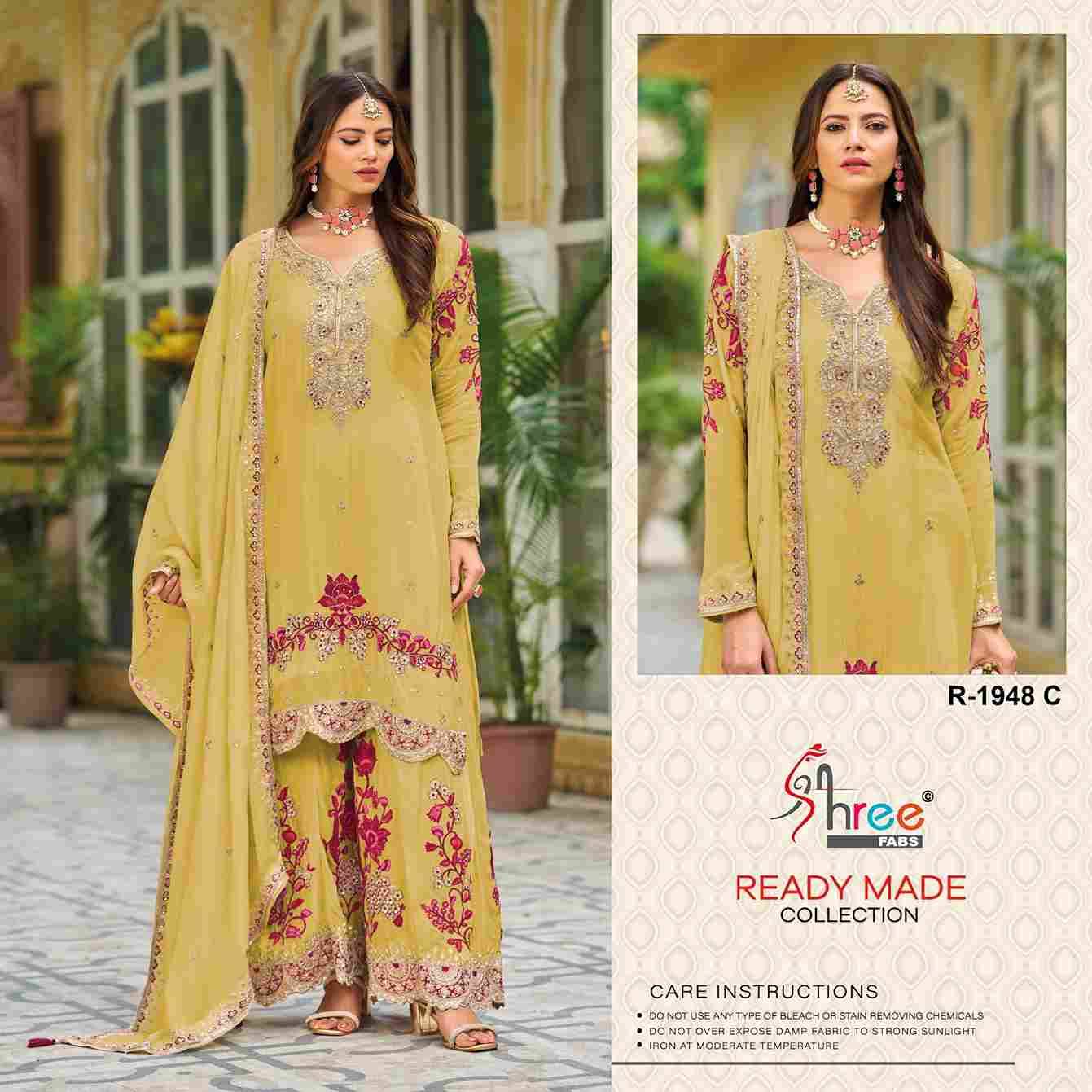Shree Fabs Hit Design R-1948 Colours By Shree Fabs R-1948-A To R-1948-D Series Designer Pakistani Suits Collection Beautiful Stylish Fancy Colorful Party Wear & Occasional Wear Chinnon Dresses At Wholesale Price