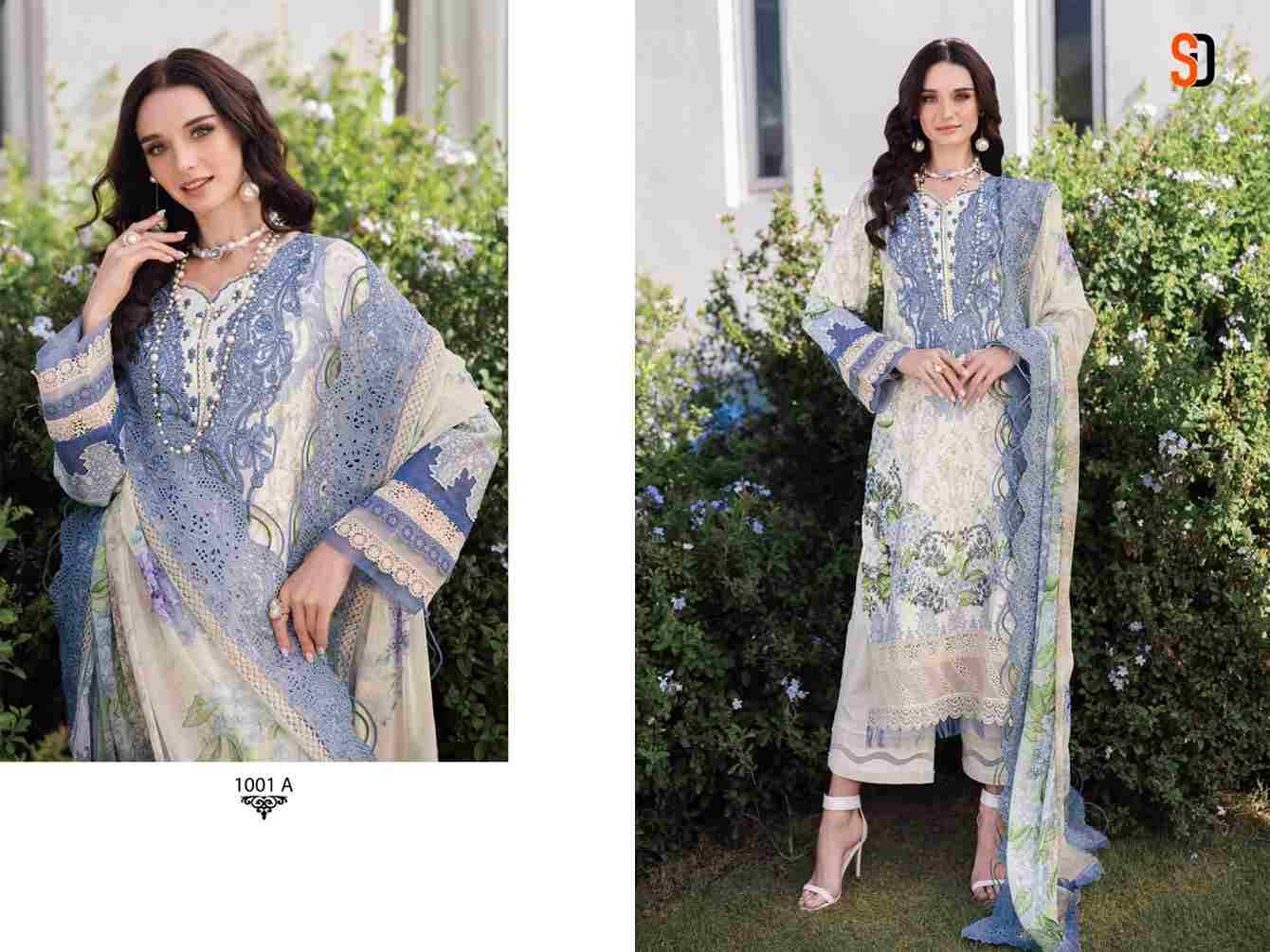 Needle Wonder Vol-1 By Shraddha Designer 1001-A To 1003-B Series Designer Pakistani Suits Beautiful Fancy Stylish Colorful Party Wear & Occasional Wear Pure Cotton Print With Embroidery Dresses At Wholesale Price
