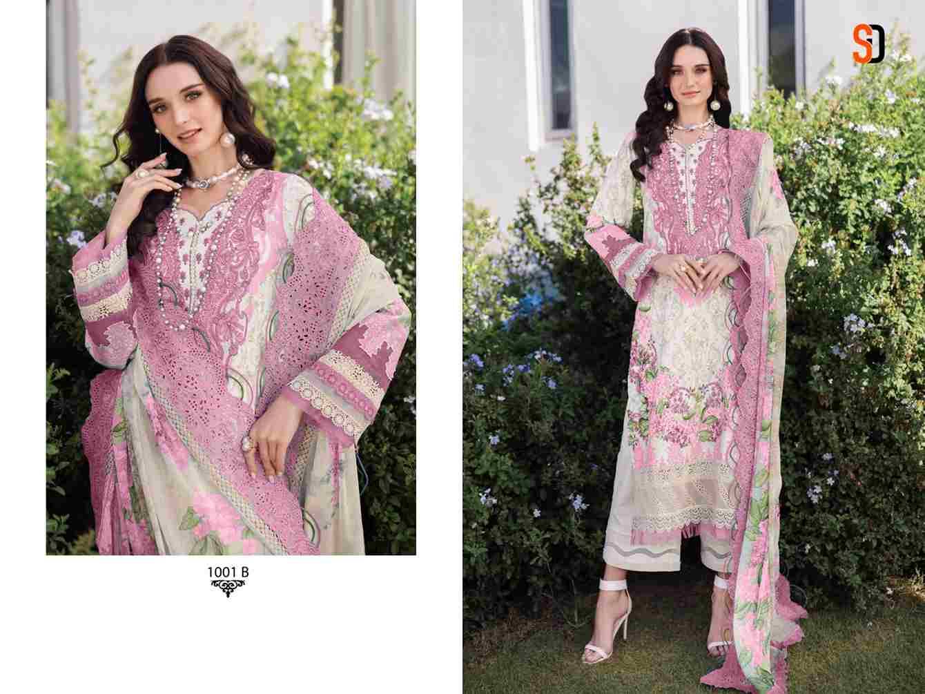 Needle Wonder Vol-1 By Shraddha Designer 1001-A To 1003-B Series Designer Pakistani Suits Beautiful Fancy Stylish Colorful Party Wear & Occasional Wear Pure Cotton Print With Embroidery Dresses At Wholesale Price