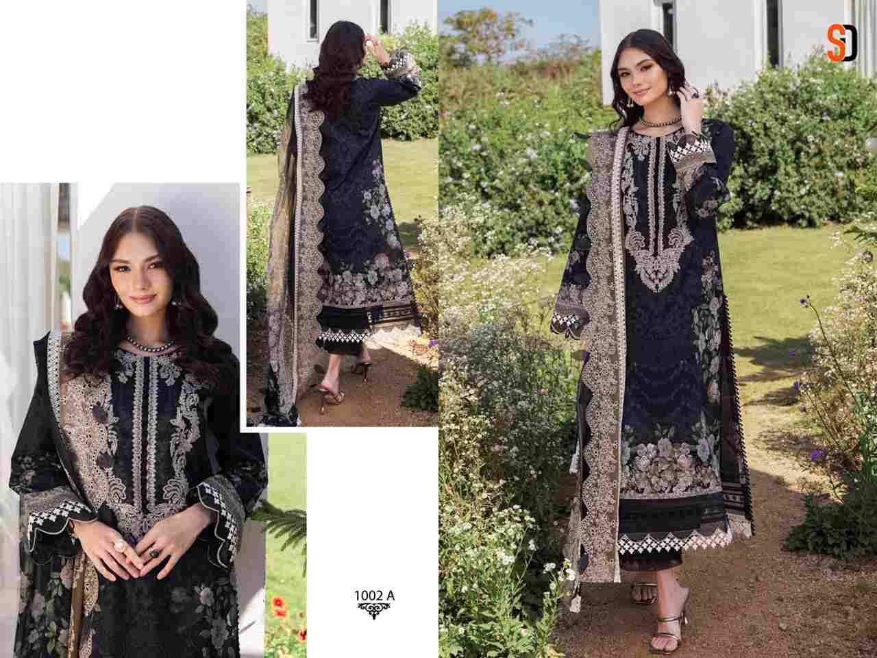 Needle Wonder Vol-1 By Shraddha Designer 1001-A To 1003-B Series Designer Pakistani Suits Beautiful Fancy Stylish Colorful Party Wear & Occasional Wear Pure Cotton Print With Embroidery Dresses At Wholesale Price