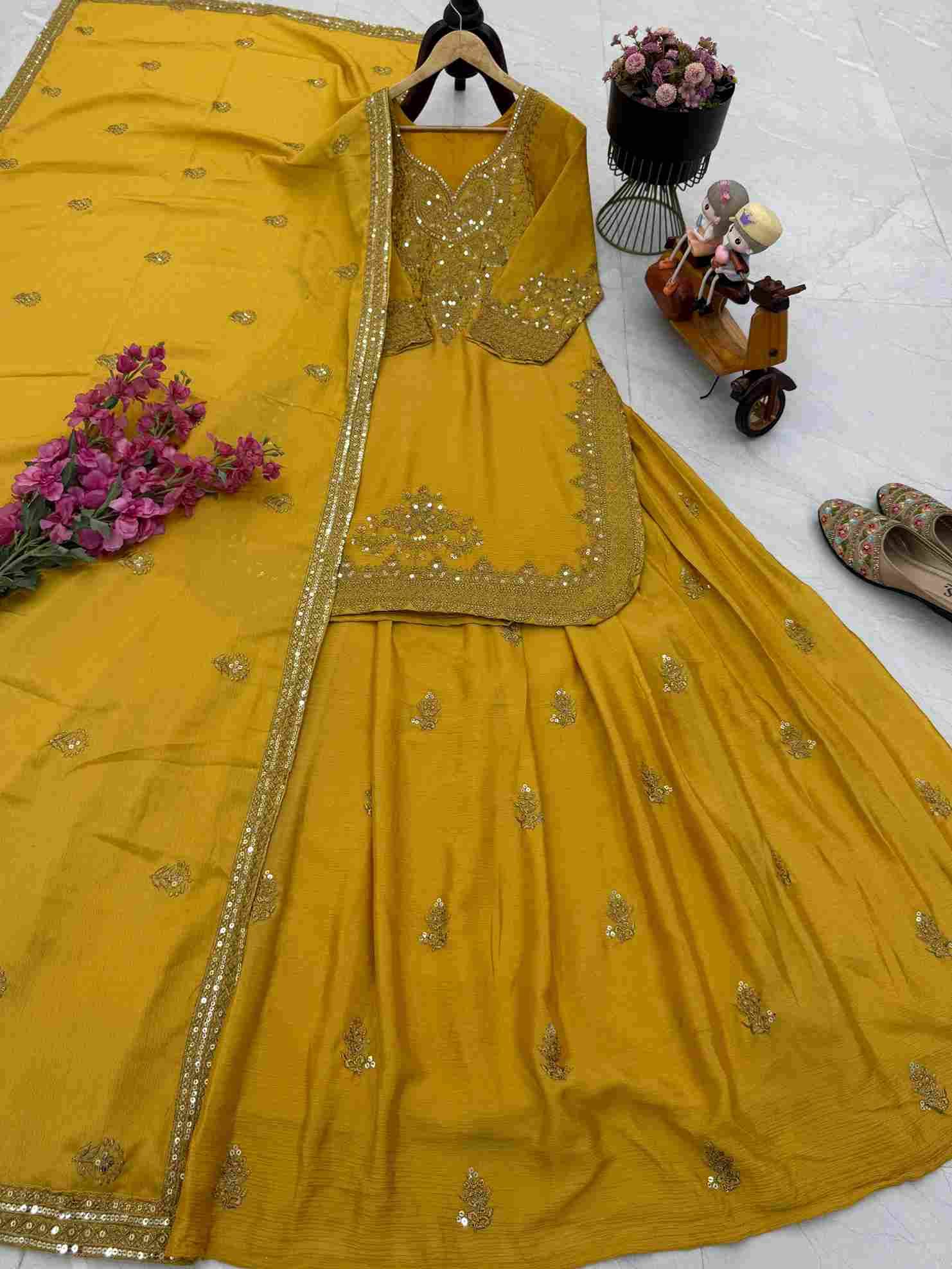 Zf-6005 By Fashid Wholesale 01 To 03 Series Beautiful Colorful Fancy Wedding Collection Occasional Wear & Party Wear Chinnon Silk Dresses At Wholesale Price