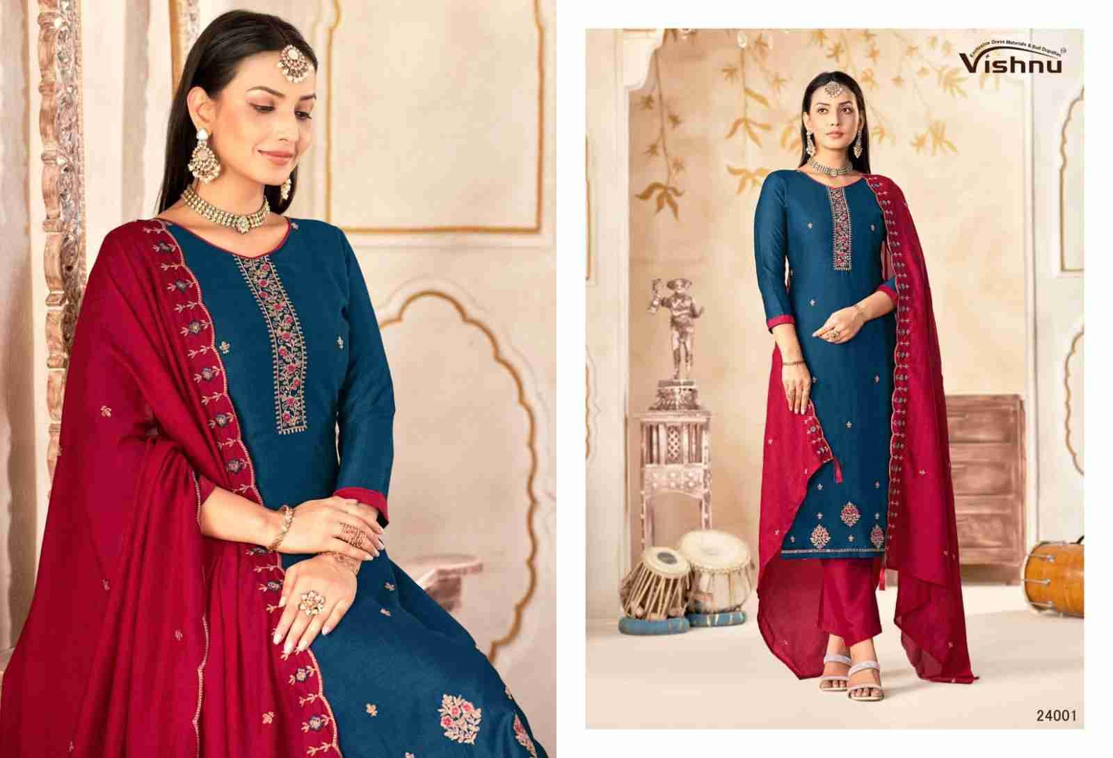 Maharang By Vishnu 24001 To 24012 Series Beautiful Stylish Festive Suits Fancy Colorful Casual Wear & Ethnic Wear & Ready To Wear Vatican Silk Print Dresses At Wholesale Price
