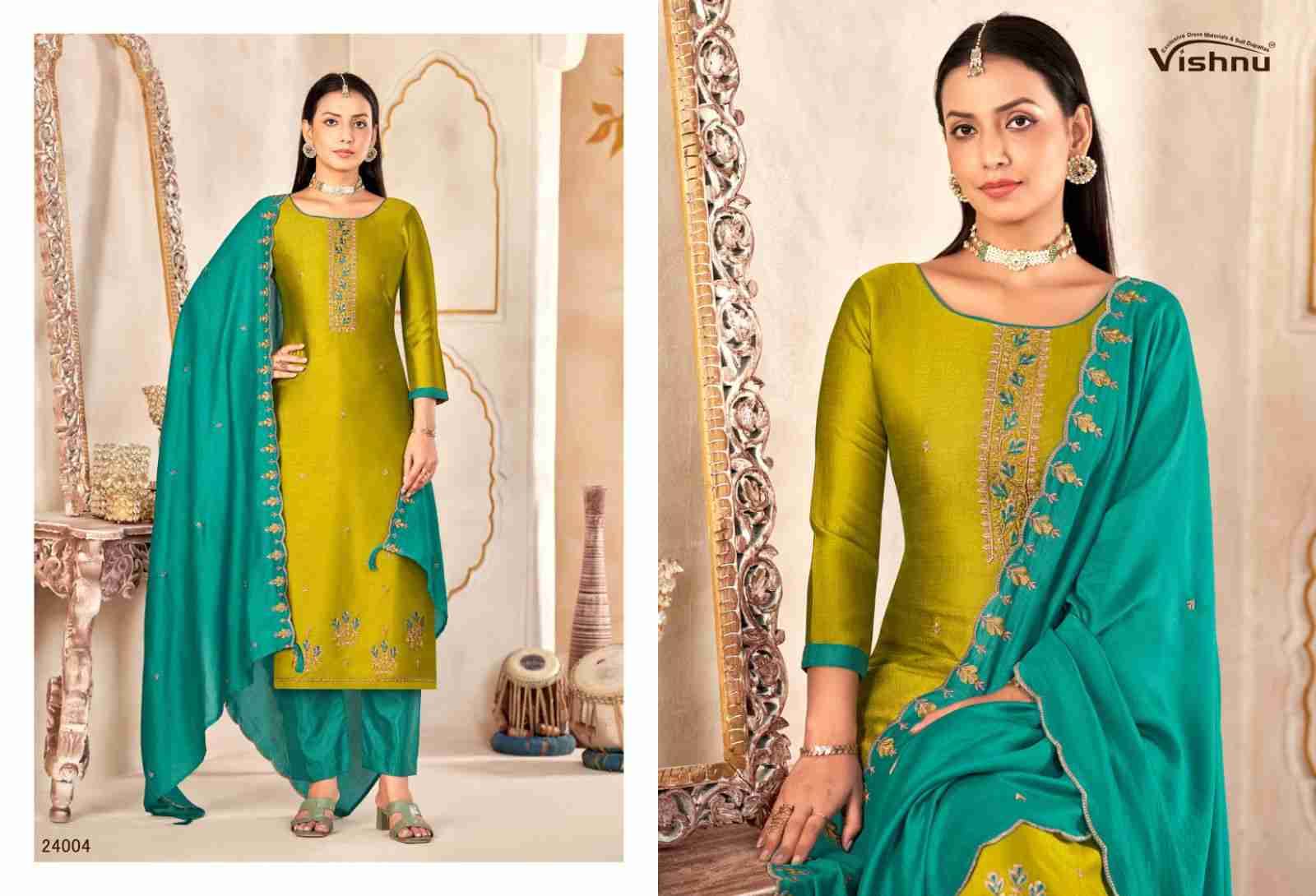 Maharang By Vishnu 24001 To 24012 Series Beautiful Stylish Festive Suits Fancy Colorful Casual Wear & Ethnic Wear & Ready To Wear Vatican Silk Print Dresses At Wholesale Price