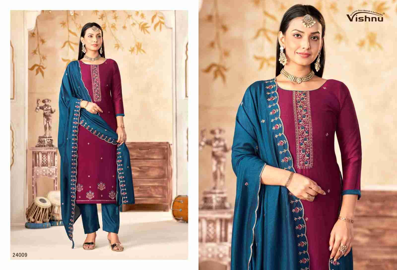 Maharang By Vishnu 24001 To 24012 Series Beautiful Stylish Festive Suits Fancy Colorful Casual Wear & Ethnic Wear & Ready To Wear Vatican Silk Print Dresses At Wholesale Price
