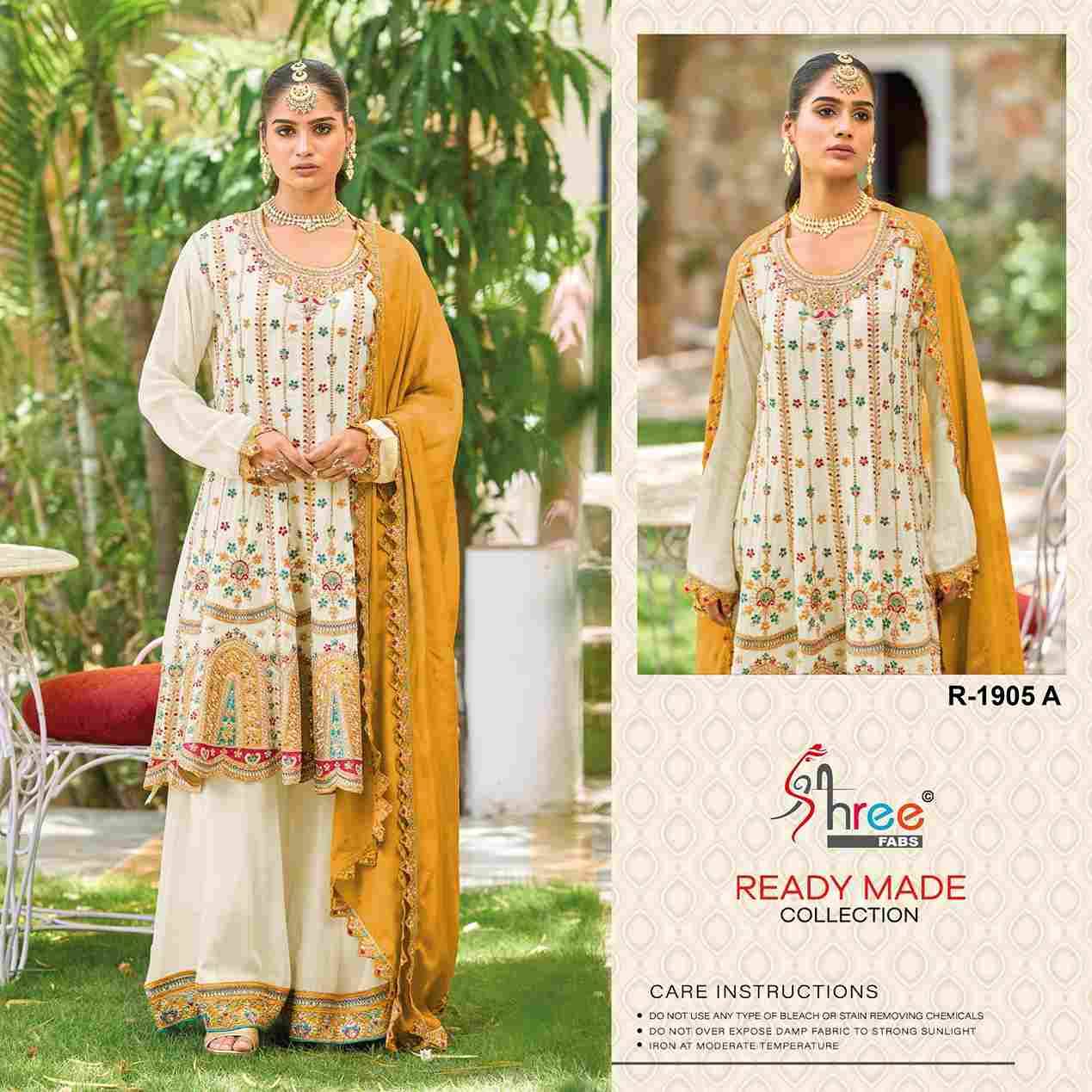 Shree Fabs Hit Design R-1905 Colours By Shree Fabs R-1905-A To R-1905-D Series Designer Pakistani Suits Collection Beautiful Stylish Fancy Colorful Party Wear & Occasional Wear Chinnon Dresses At Wholesale Price