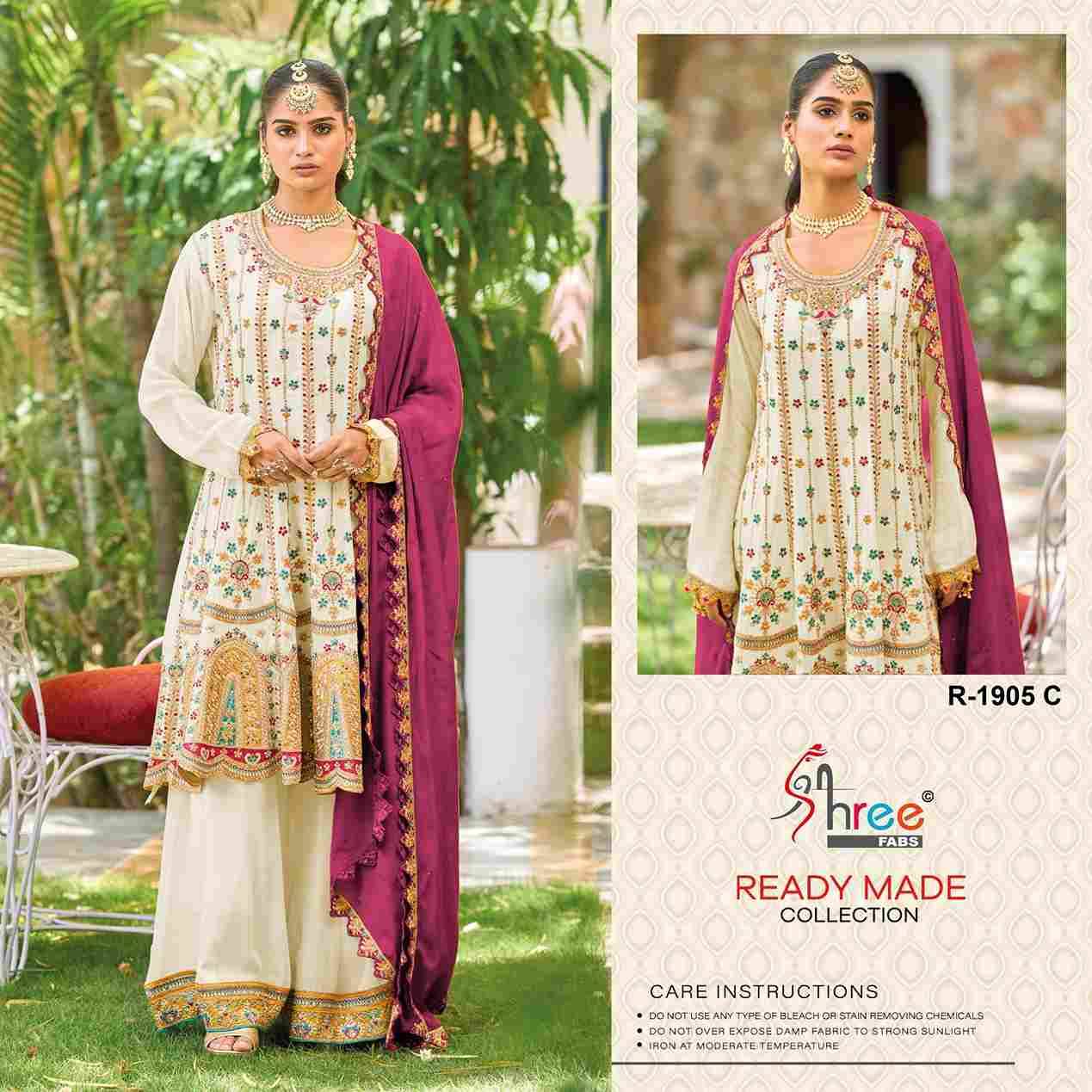 Shree Fabs Hit Design R-1905 Colours By Shree Fabs R-1905-A To R-1905-D Series Designer Pakistani Suits Collection Beautiful Stylish Fancy Colorful Party Wear & Occasional Wear Chinnon Dresses At Wholesale Price