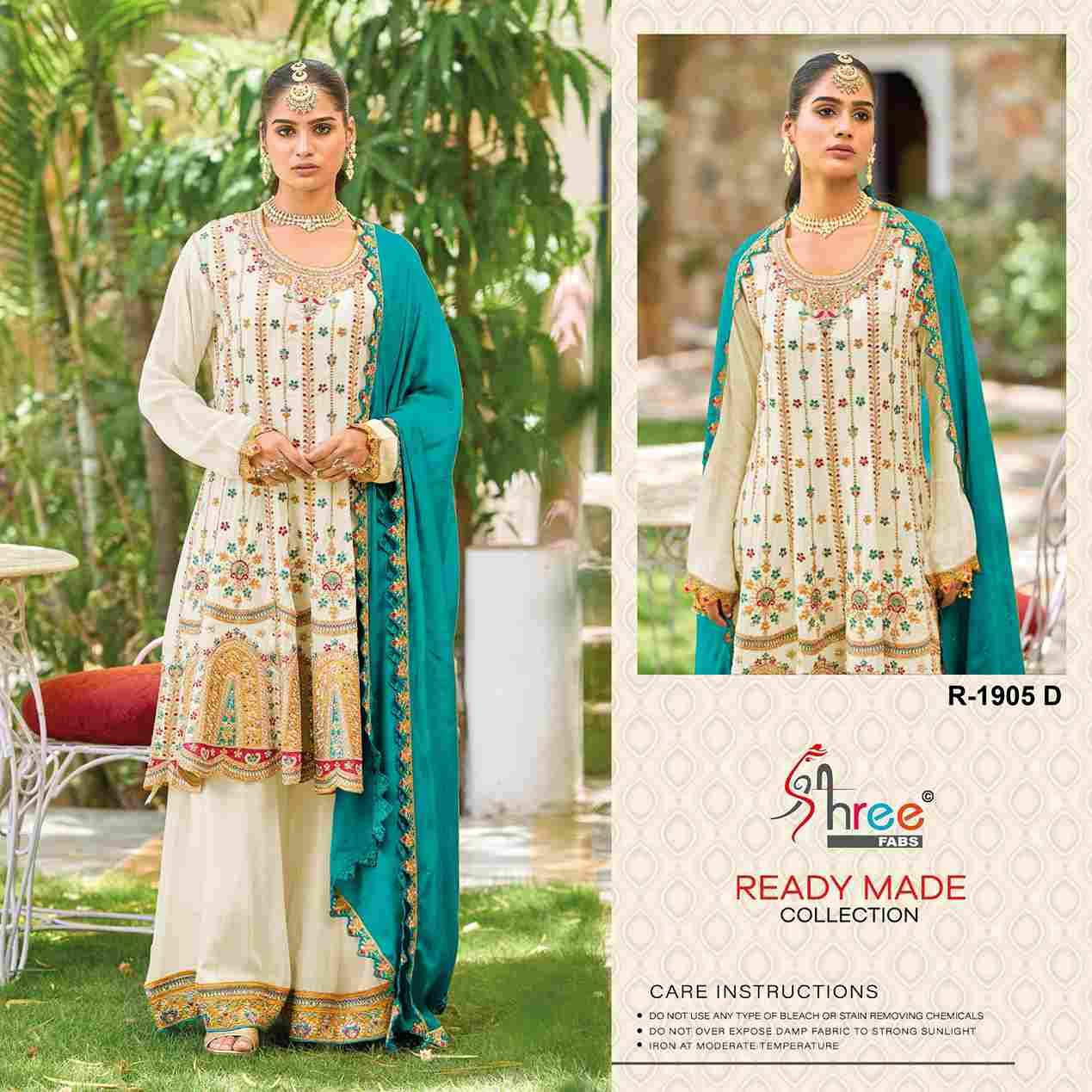 Shree Fabs Hit Design R-1905 Colours By Shree Fabs R-1905-A To R-1905-D Series Designer Pakistani Suits Collection Beautiful Stylish Fancy Colorful Party Wear & Occasional Wear Chinnon Dresses At Wholesale Price