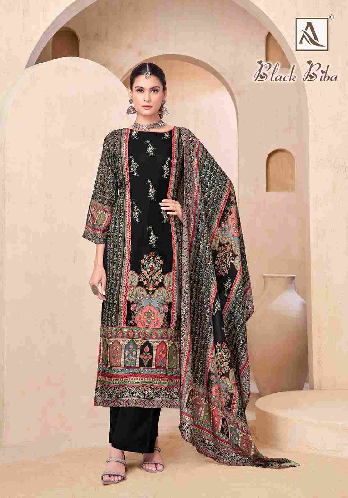 Black Biba By Alok Suit 1988-811-01 To 1988-811-10 Series Beautiful Festive Suits Stylish Fancy Colorful Casual Wear & Ethnic Wear Pure Viscose Muslin Embroidered Dresses At Wholesale Price