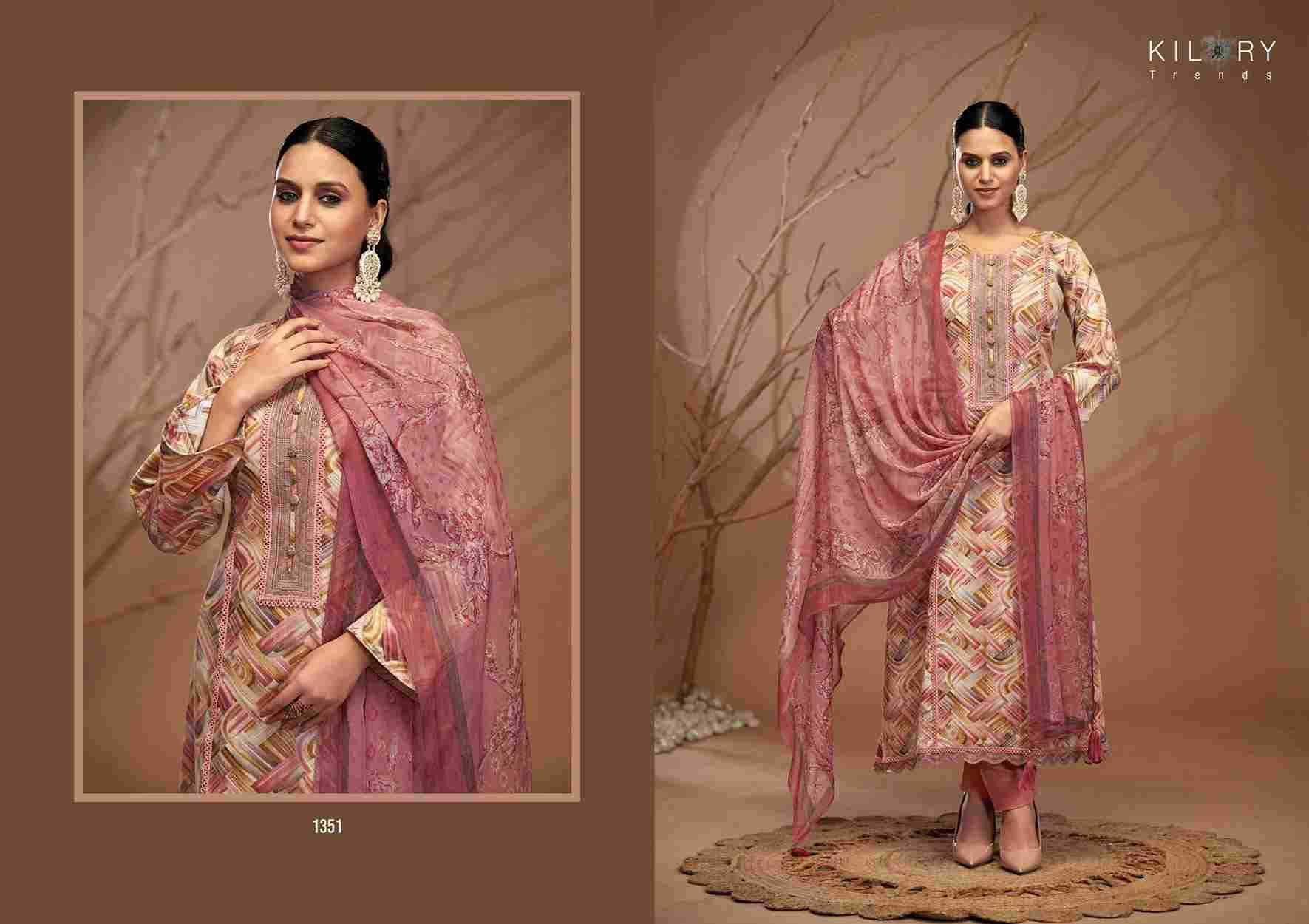 Wo Noor By Kilory 1351 To 1354 Series Beautiful Festive Suits Colorful Stylish Fancy Casual Wear & Ethnic Wear Pure Jam Cotton Dresses At Wholesale Price