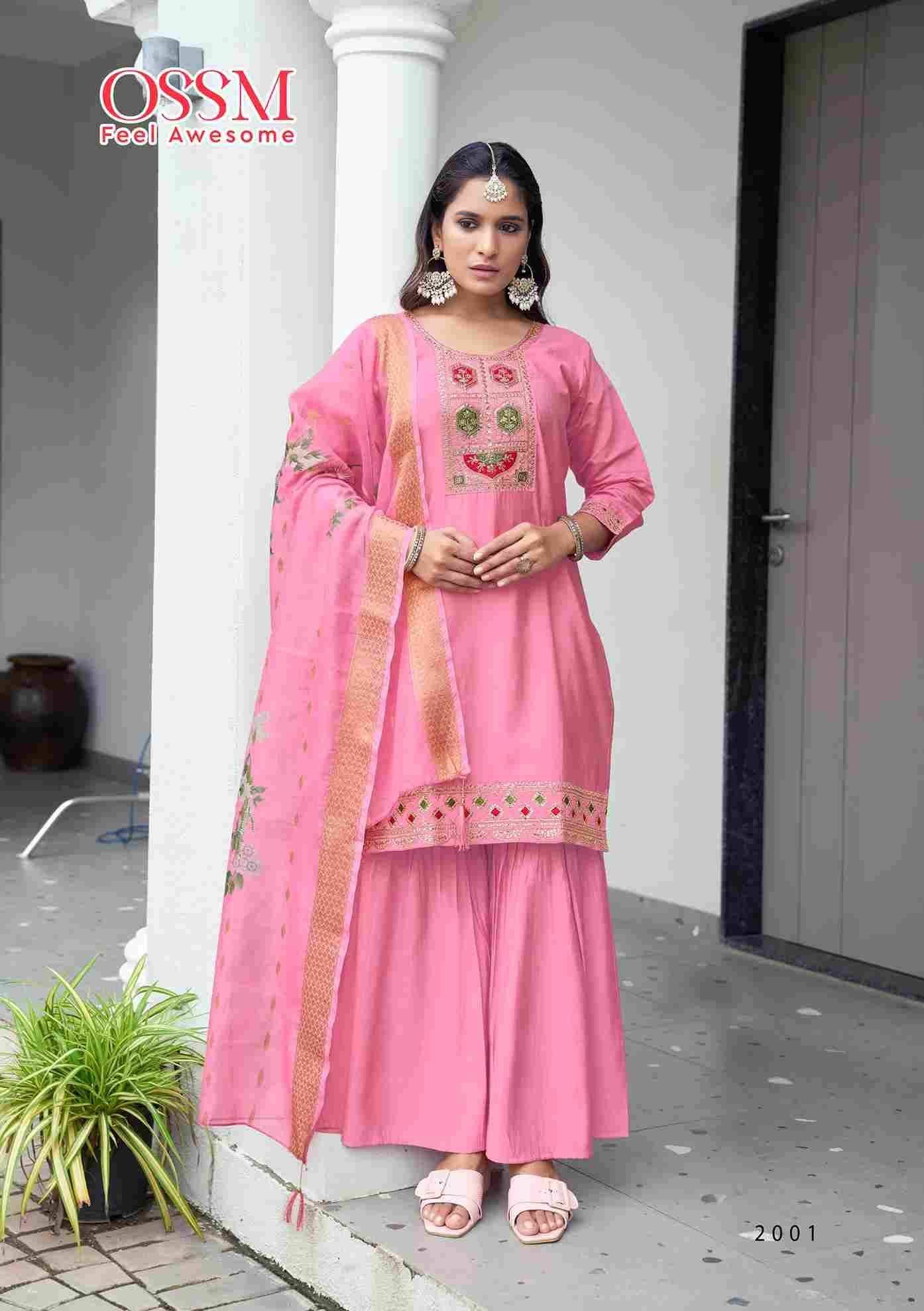 Mannat Vol-2 By Ossm 2001 To 2006 Series Beautiful Sharara Suits Colorful Stylish Fancy Casual Wear & Ethnic Wear Viscose Silk Dresses At Wholesale Price