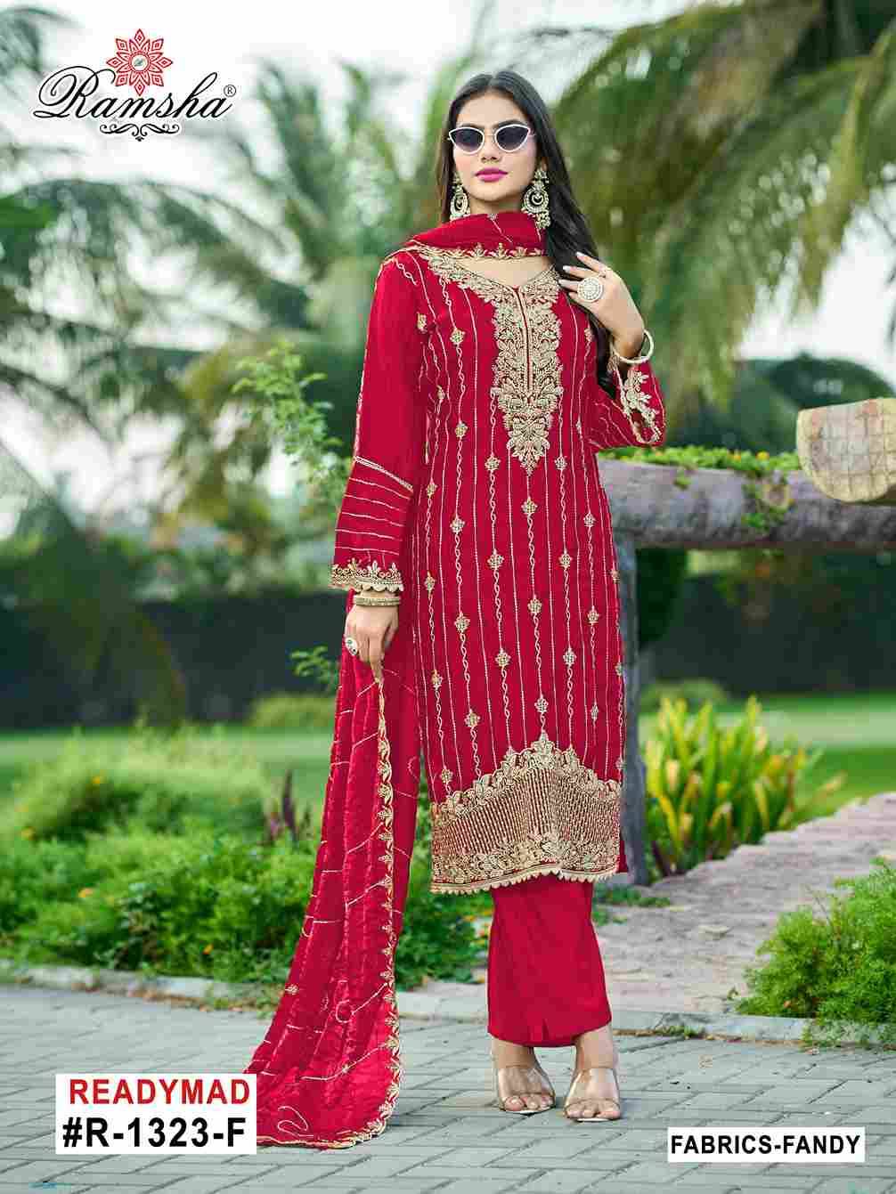 Ramsha 1323 Colours Vol-2 By Ramsha 1323-E To 1323-H Series Designer Pakistani Suits Beautiful Fancy Colorful Stylish Party Wear & Occasional Wear Fandy Embroidered Dresses At Wholesale Price