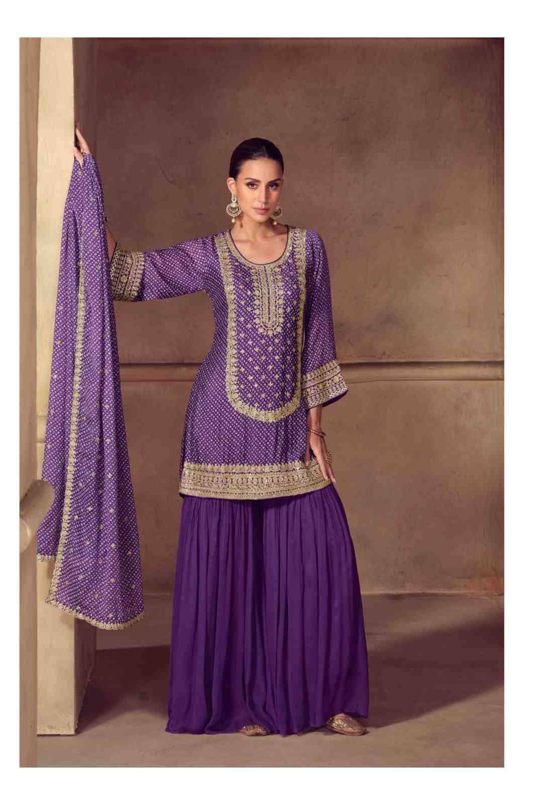 Mrunal By Gulkayra Designer 7571 To 7573 Series Beautiful Sharara Suits Colorful Stylish Fancy Casual Wear & Ethnic Wear Chinnon Dresses At Wholesale Price