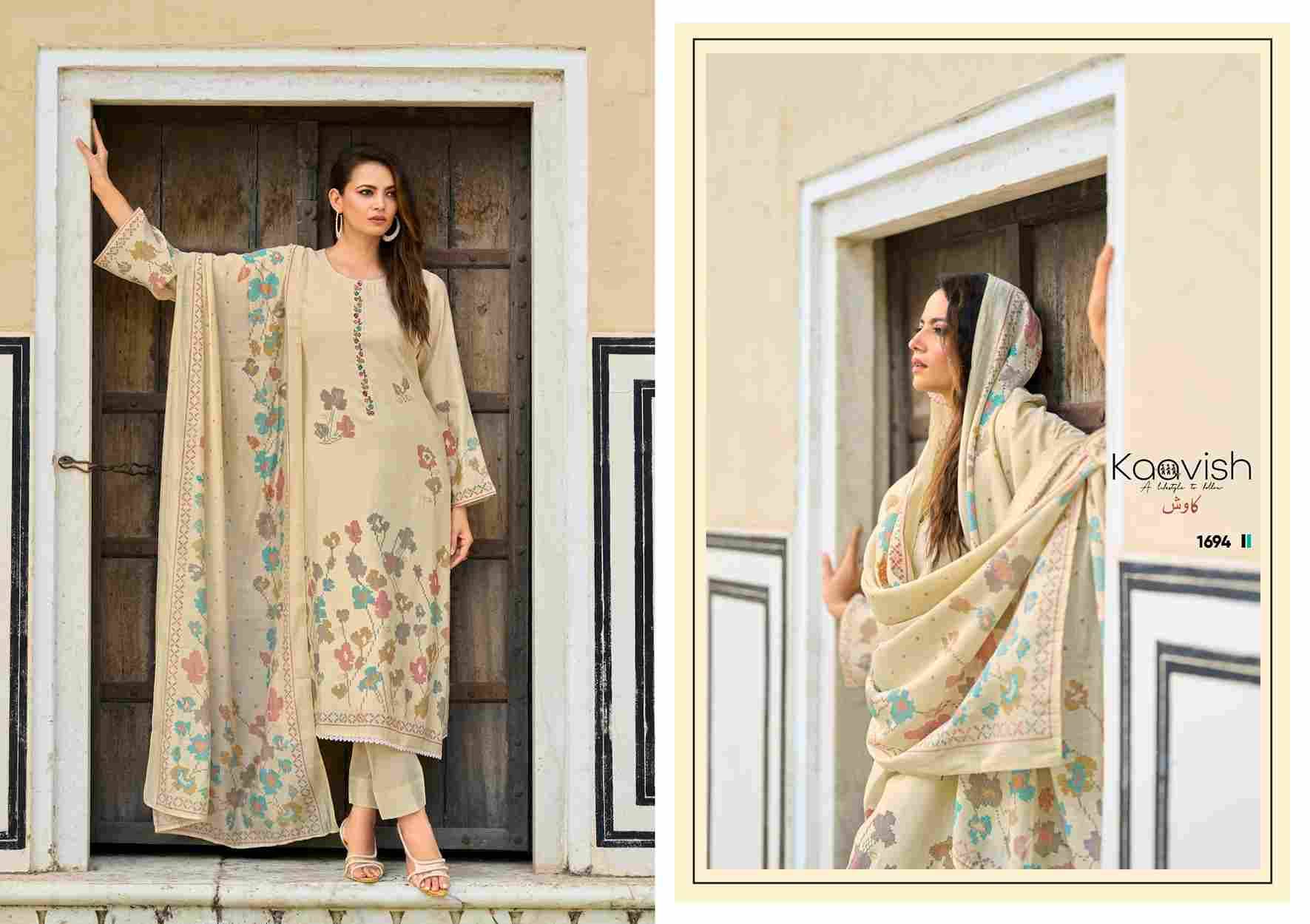 Roza By Kaavish 1691 To 1694 Series Beautiful Festive Suits Colorful Stylish Fancy Casual Wear & Ethnic Wear Pure Muslin Silk Dresses At Wholesale Price