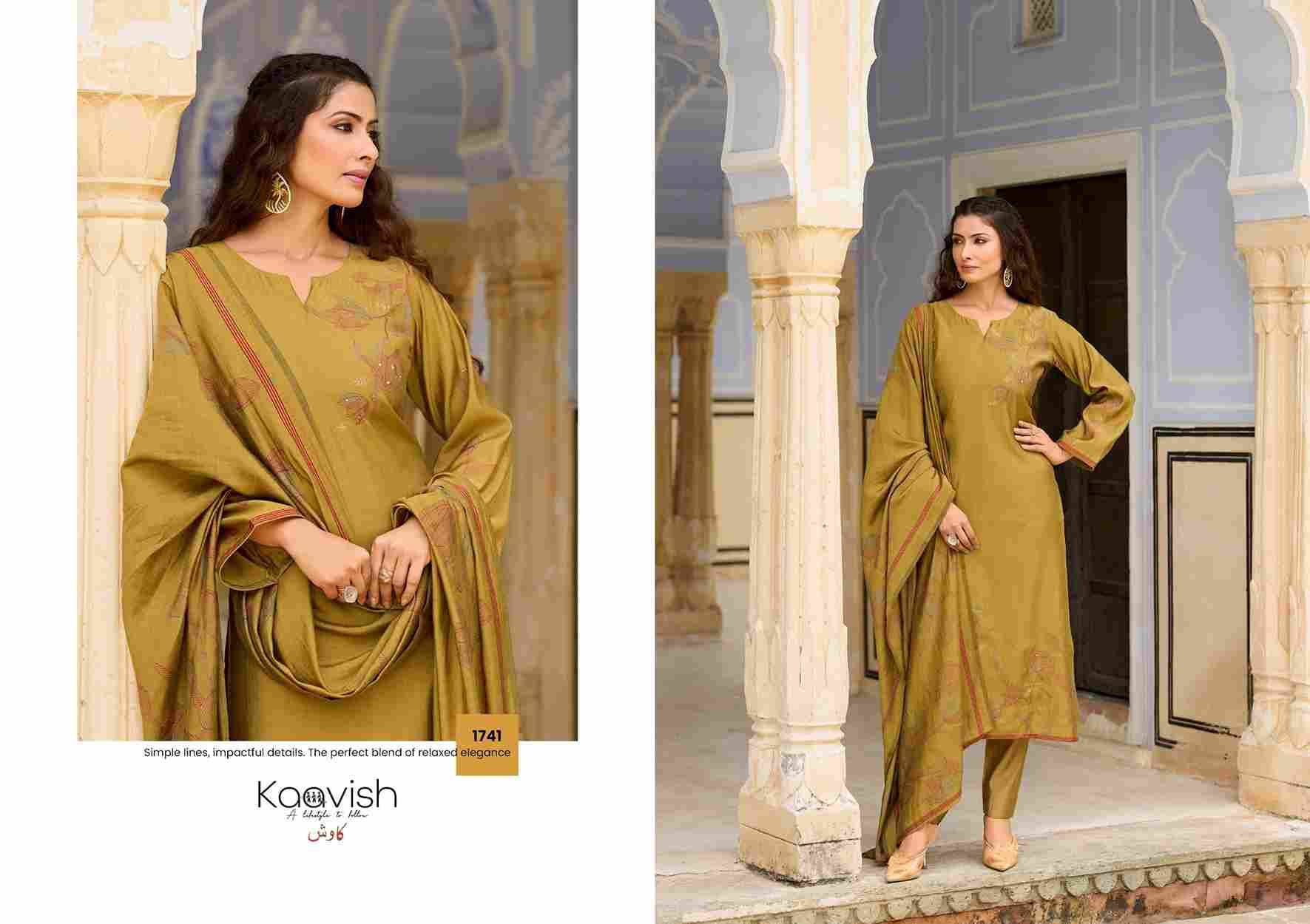 Amor By Kaavish 1741 To 1744 Series Beautiful Festive Suits Colorful Stylish Fancy Casual Wear & Ethnic Wear Pure Muslin Silk Dresses At Wholesale Price