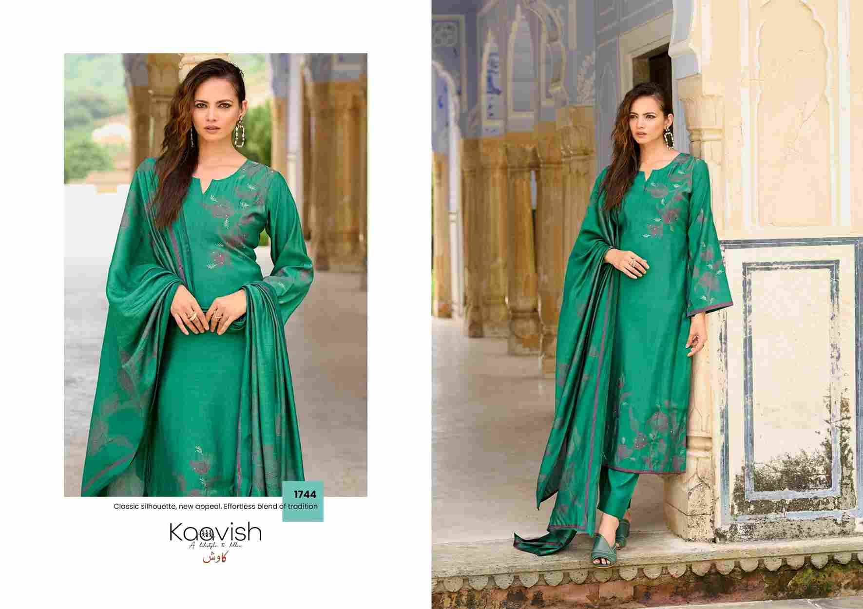 Amor By Kaavish 1741 To 1744 Series Beautiful Festive Suits Colorful Stylish Fancy Casual Wear & Ethnic Wear Pure Muslin Silk Dresses At Wholesale Price
