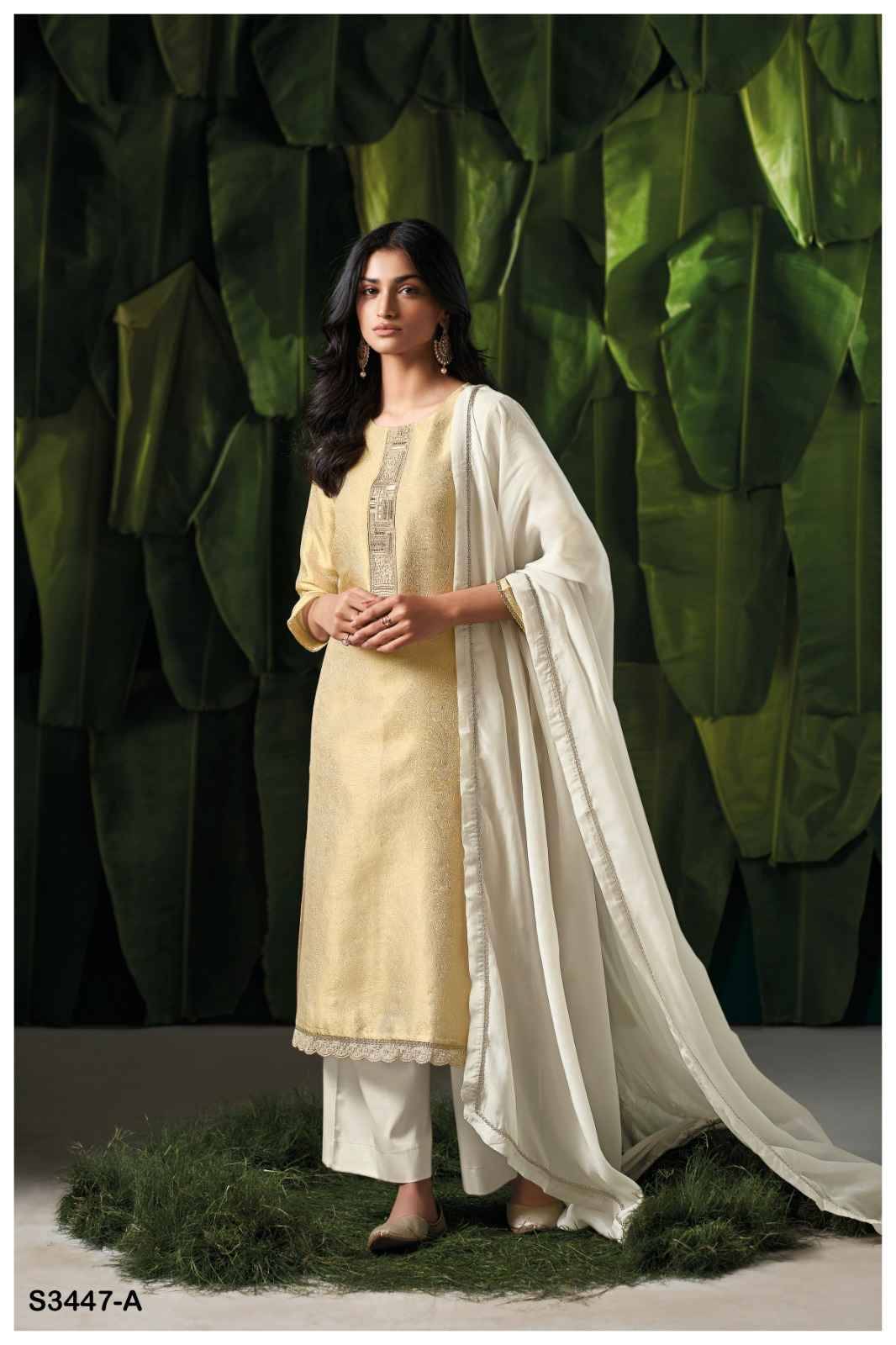 Carisma-3447 By Ganga Fashion 3447-A To 3447-B Series Beautiful Festive Suits Colorful Stylish Fancy Casual Wear & Ethnic Wear Pure Bemberg Silk Dresses At Wholesale Price