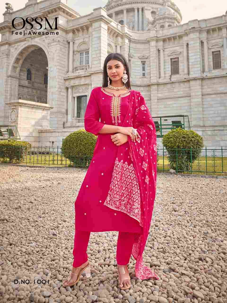 Meera By Ossm 1001 To 1006 Series Beautiful Stylish Festive Suits Fancy Colorful Casual Wear & Ethnic Wear & Ready To Wear Pure Viscose Russian Silk Dresses At Wholesale Price