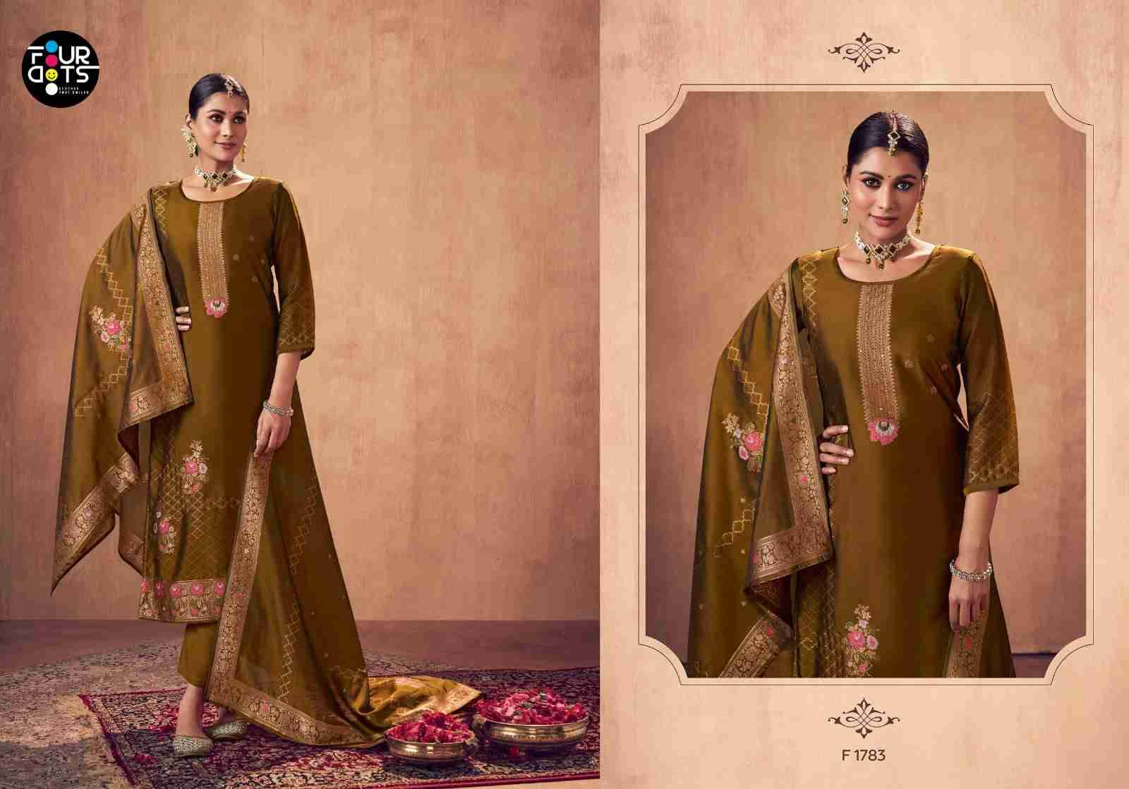 Rangraag By Four Dots 1781 To 1784 Series Designer Stylish Fancy Colorful Beautiful Party Wear & Ethnic Wear Collection Jacquard Silk Dresses At Wholesale Price