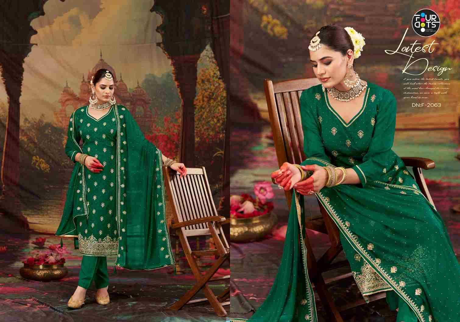 Kashmira By Four Dots 2061 To 2064 Series Designer Stylish Fancy Colorful Beautiful Party Wear & Ethnic Wear Collection Organza Dresses At Wholesale Price