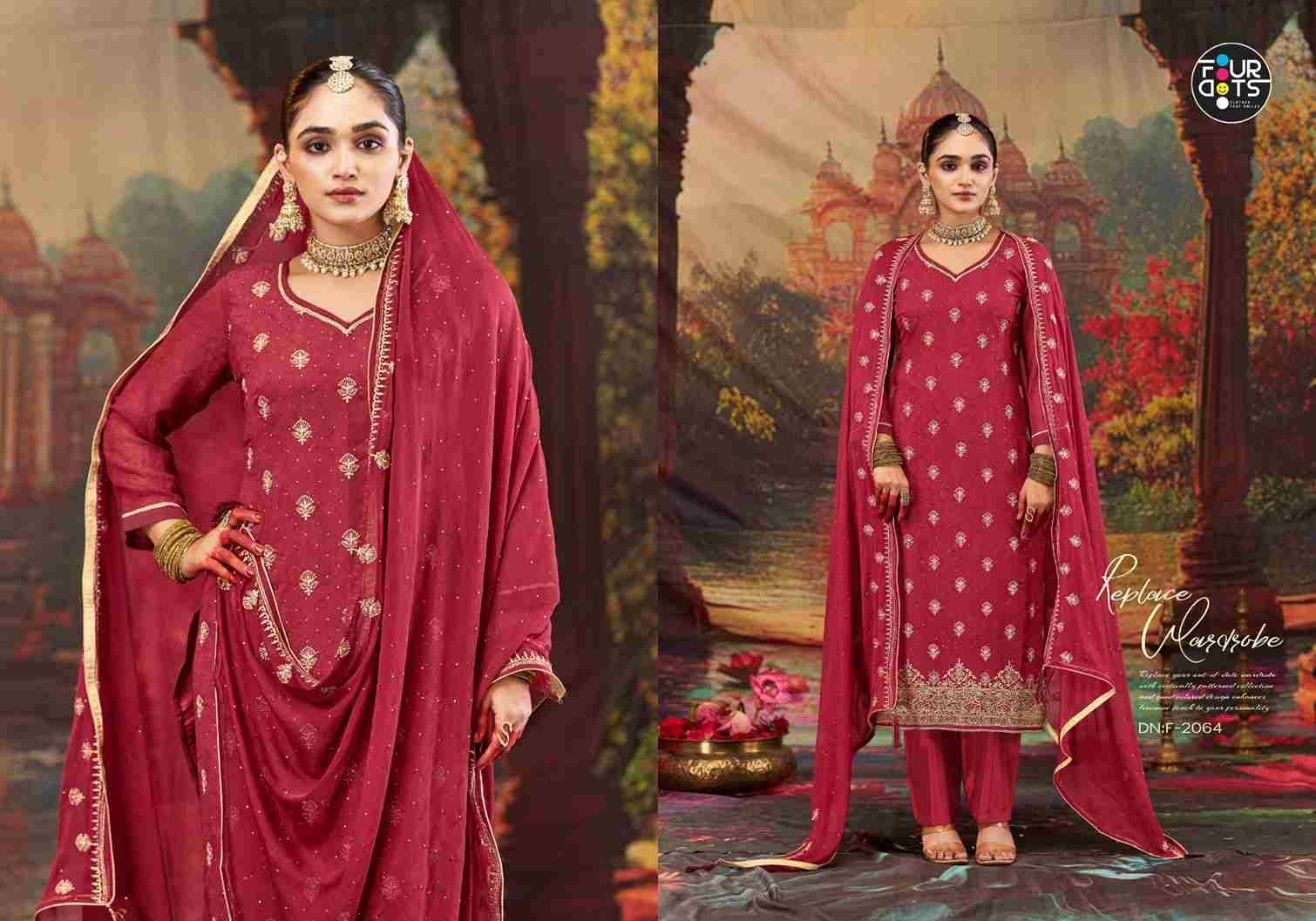 Kashmira By Four Dots 2061 To 2064 Series Designer Stylish Fancy Colorful Beautiful Party Wear & Ethnic Wear Collection Organza Dresses At Wholesale Price