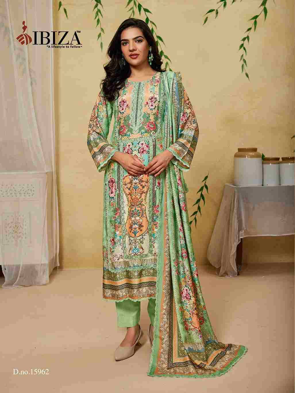 Mintra By Ibiza 15960 To 15963 Series Designer Festive Suits Beautiful Fancy Stylish Colorful Party Wear & Occasional Wear Pure Bemberg Muslin Dresses At Wholesale Price