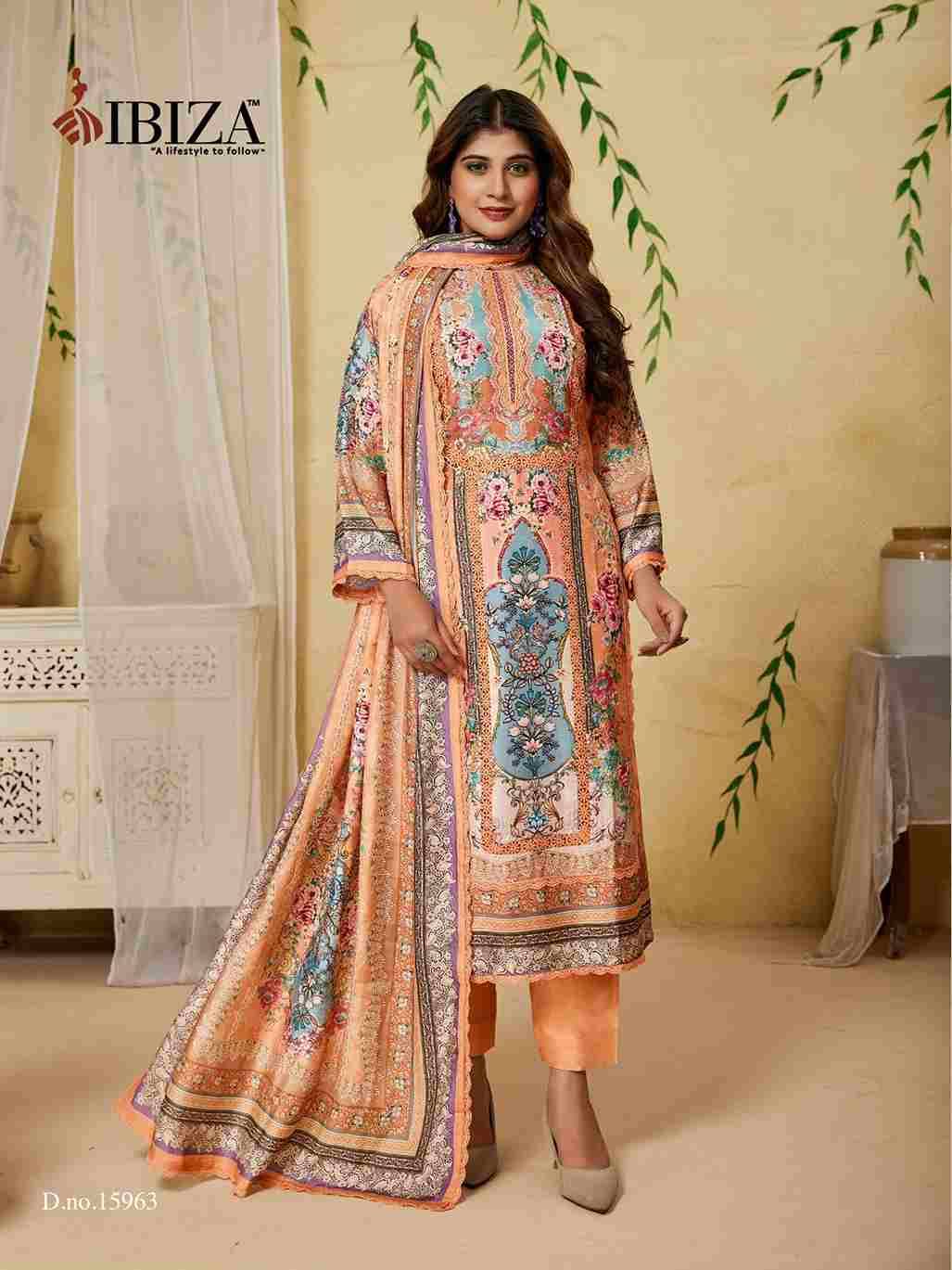 Mintra By Ibiza 15960 To 15963 Series Designer Festive Suits Beautiful Fancy Stylish Colorful Party Wear & Occasional Wear Pure Bemberg Muslin Dresses At Wholesale Price